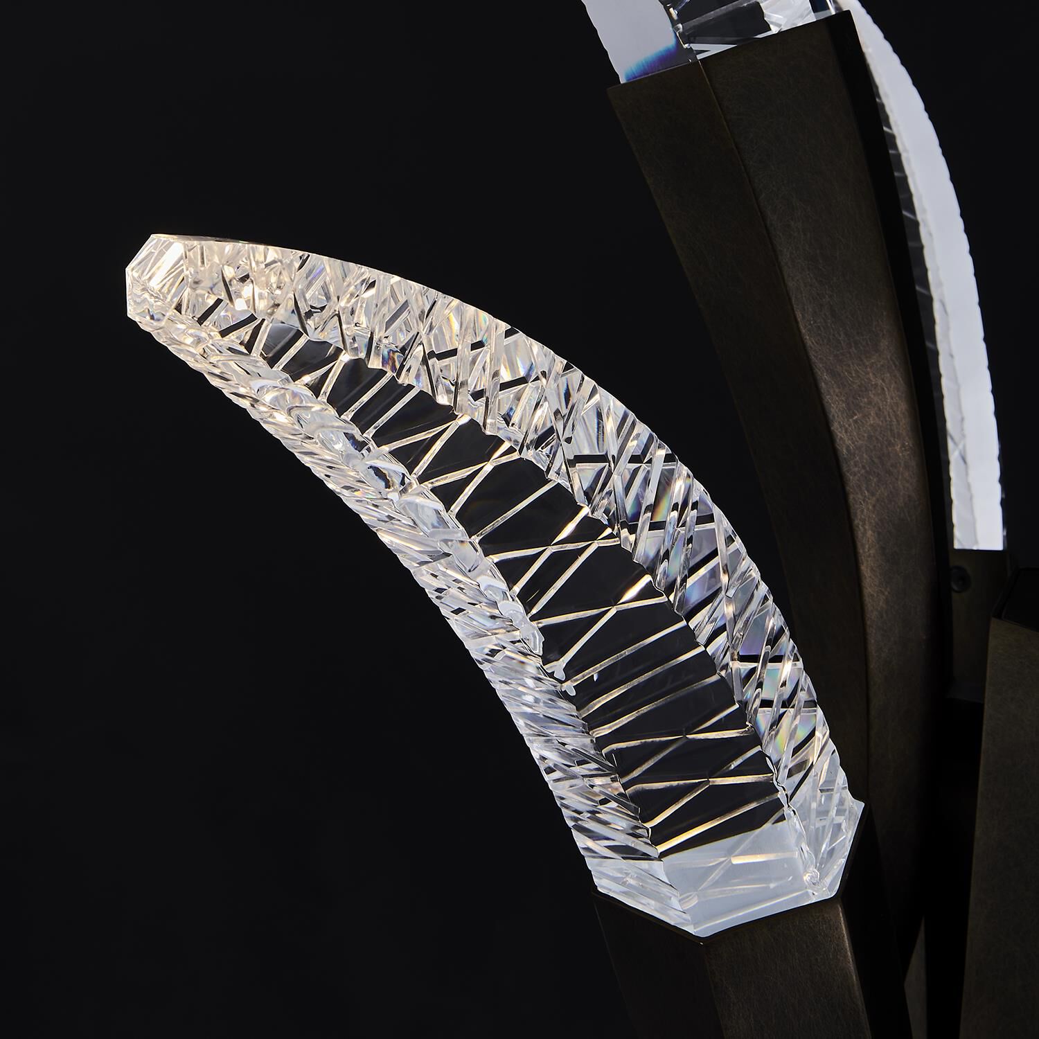 Shown in Vintage Bronze finish and Firenze Clear crystal