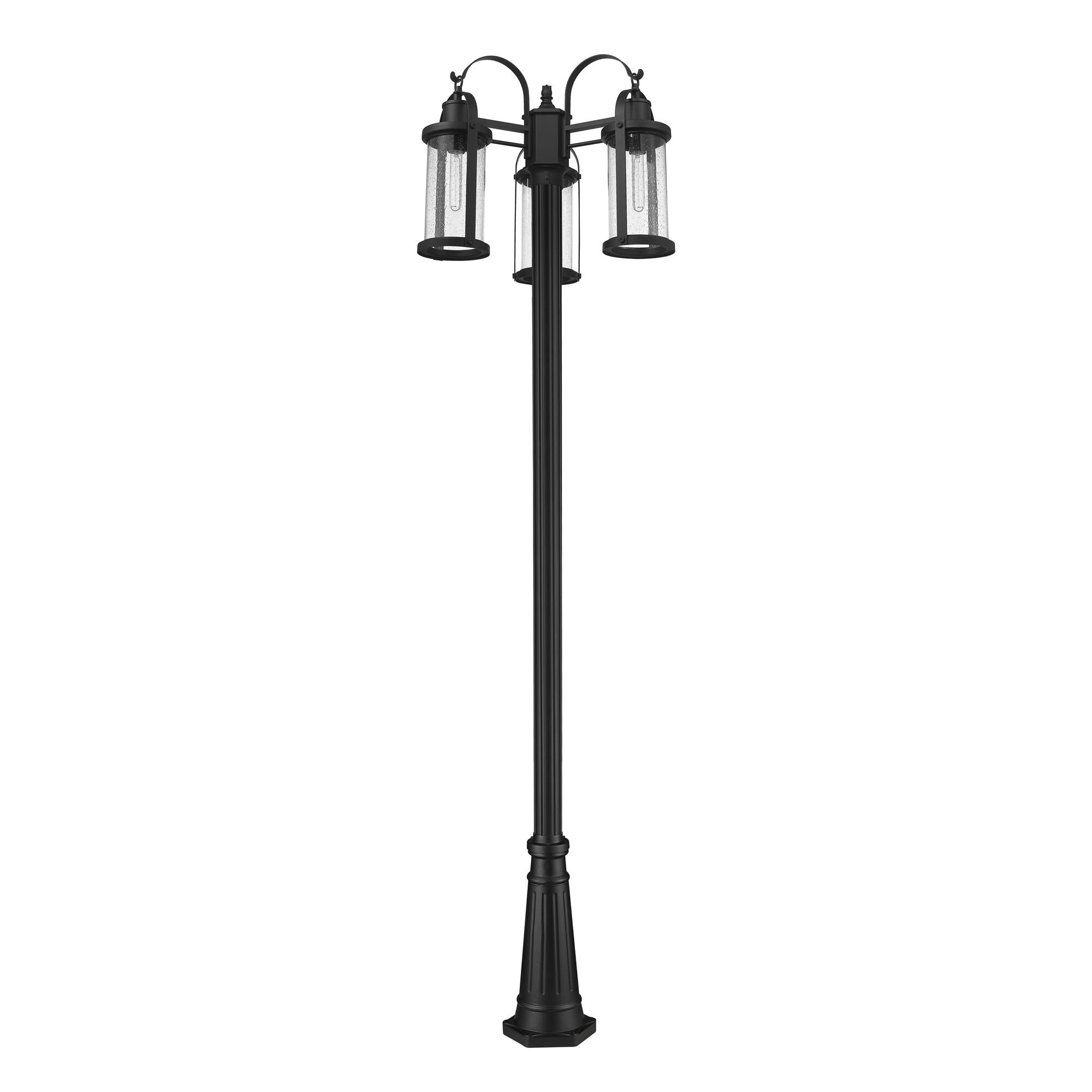 Roundhouse 114 Inch Tall 3 Light Outdoor Post Lamp by Z-Lite