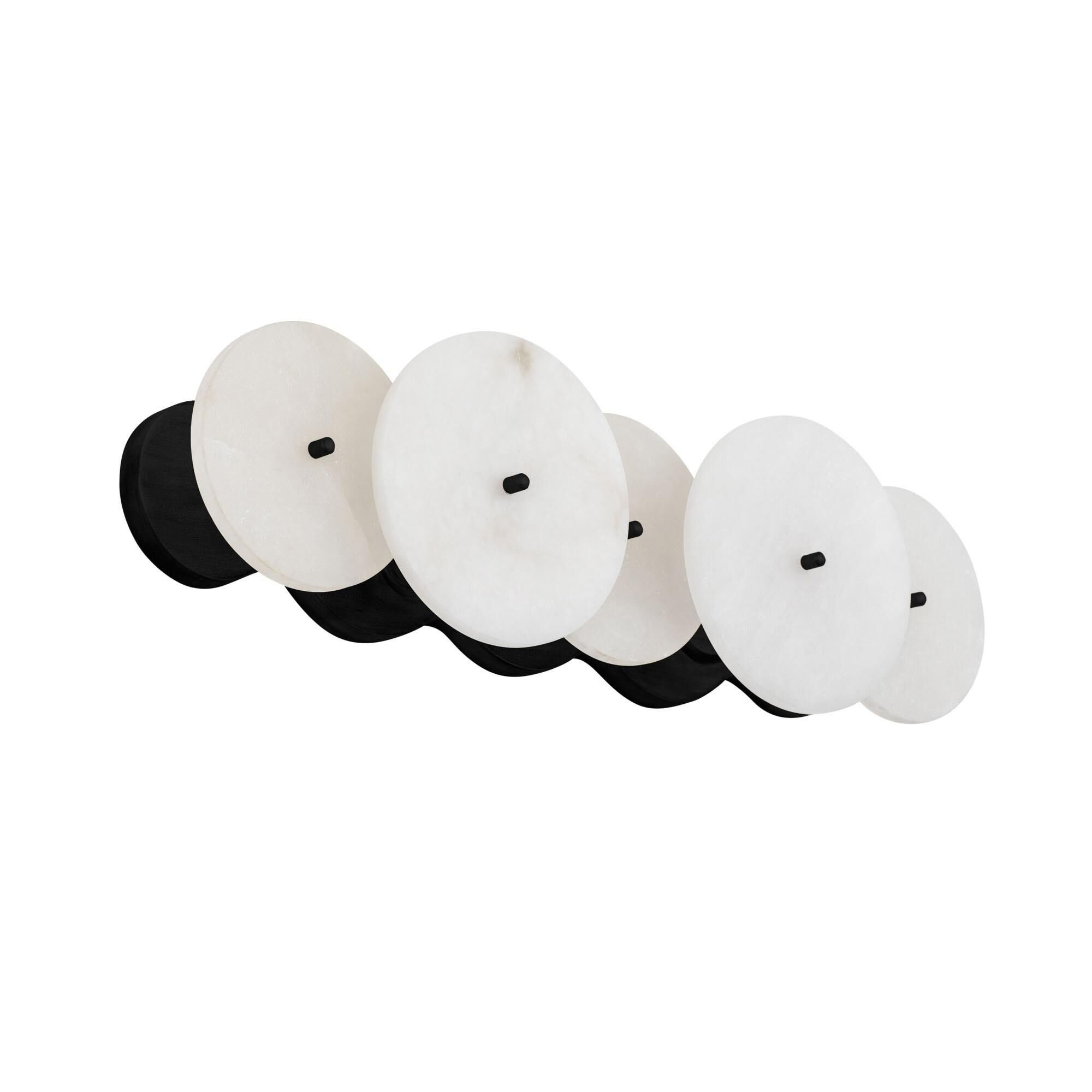 Shown in Matte Black finish and Spanish Alabaster shade