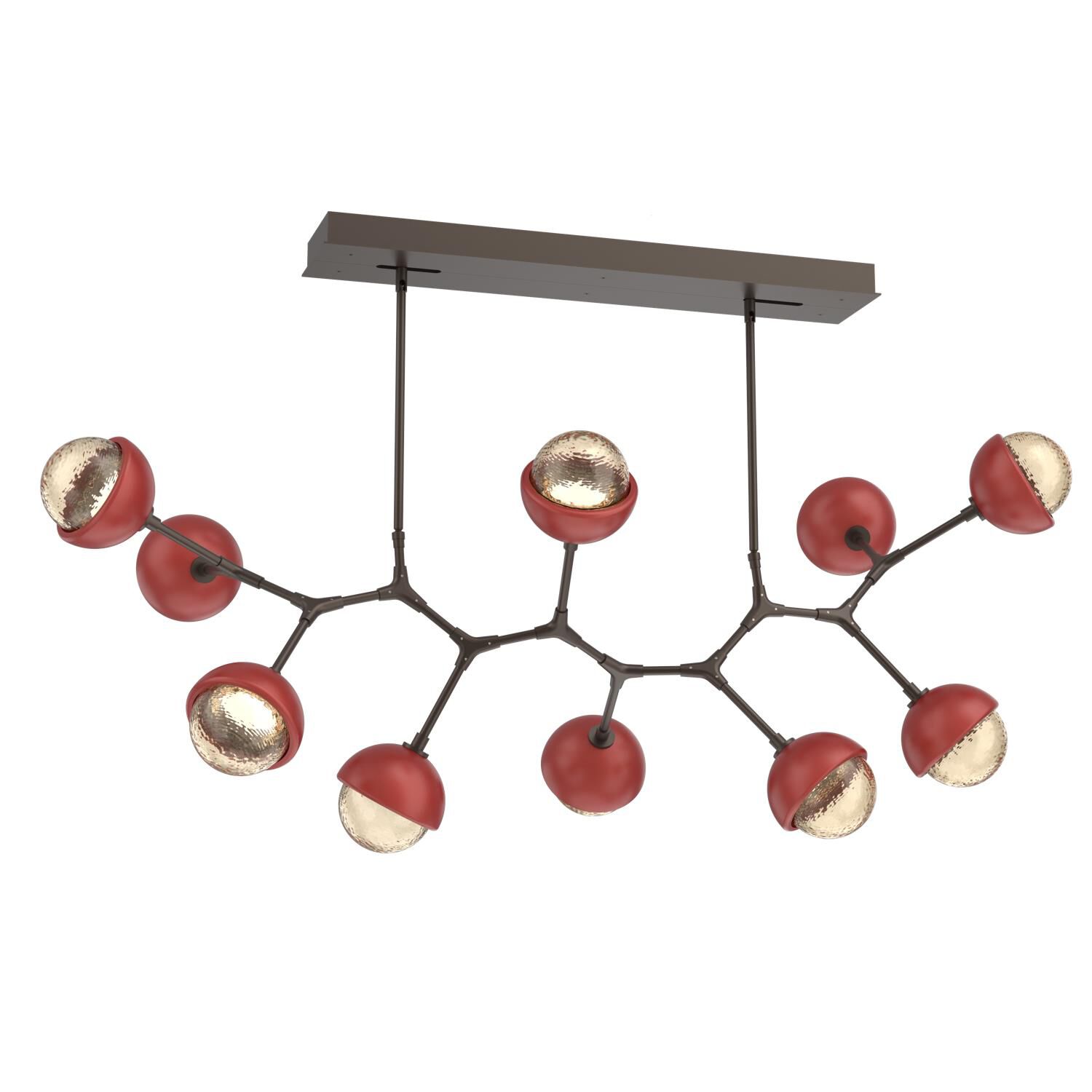 Levi Wilson Cabochon 56 Inch Linear Suspension Light by Hammerton Studio