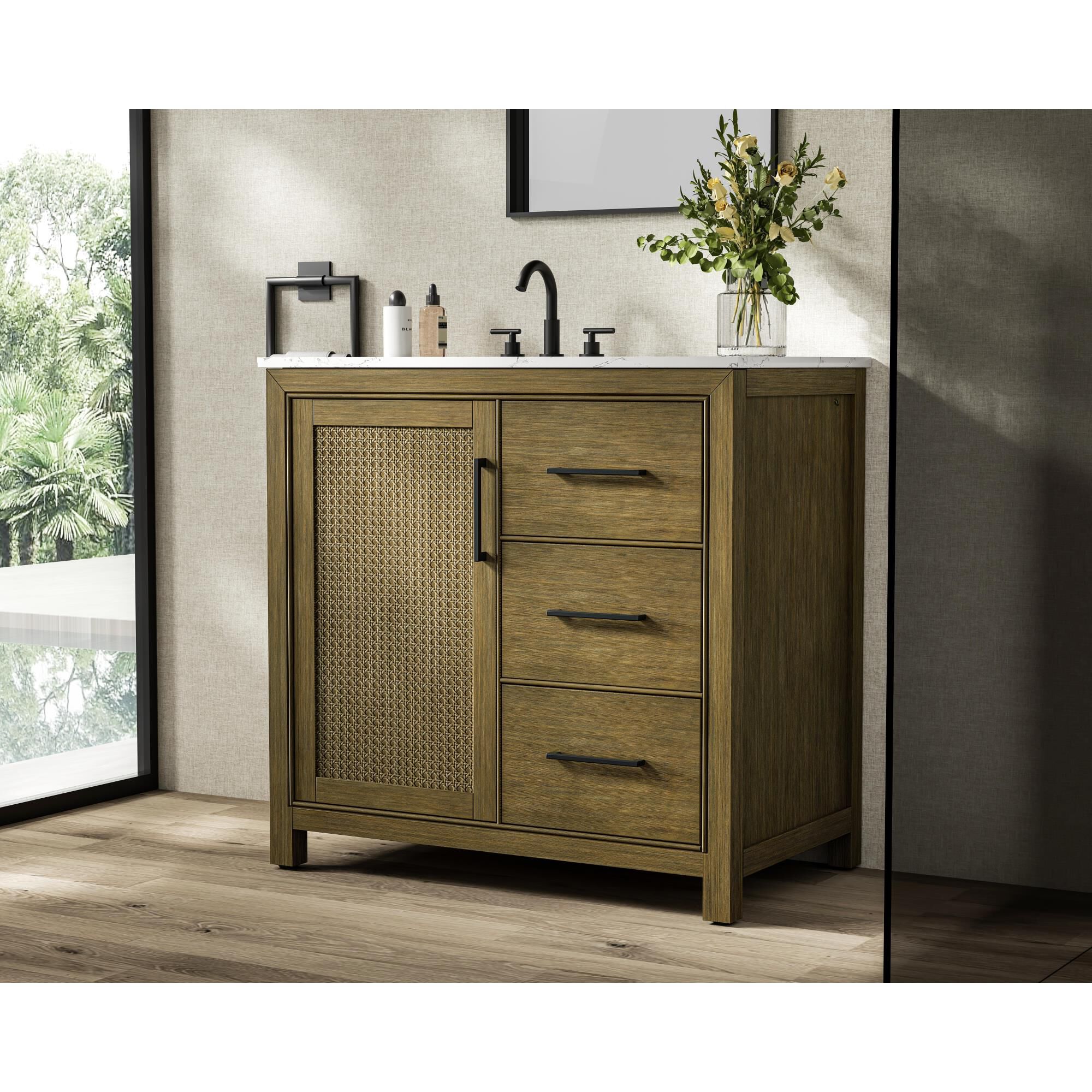 Alina 36 Inch Bath Vanity by Elegant Dcor