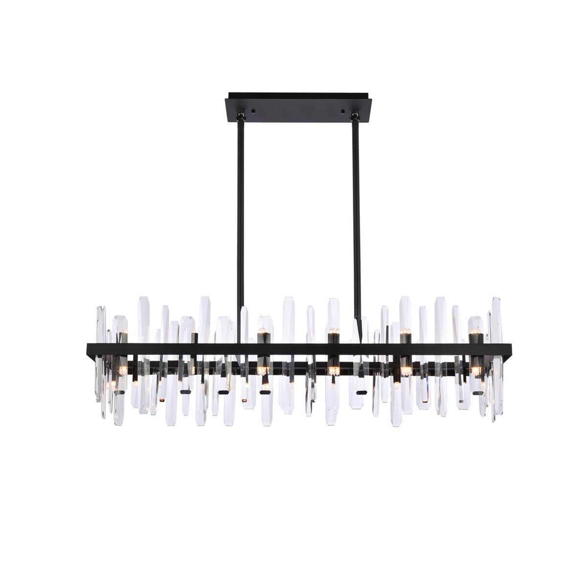 Serena 42 Inch 24 Light Linear Suspension Light by Elegant Lighting