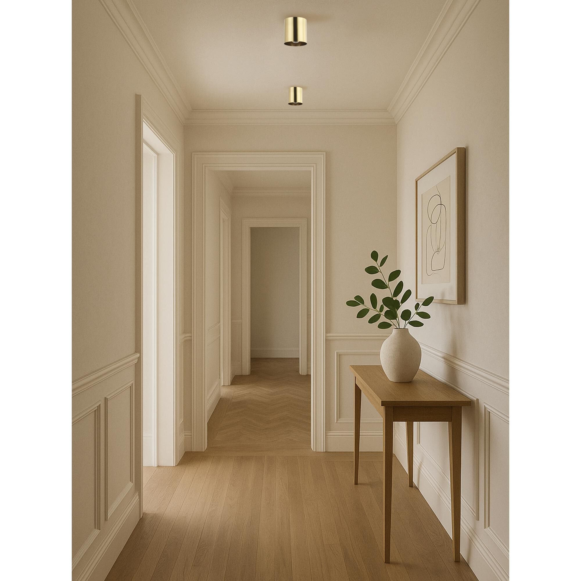 Theron 4 Inch 1 Light LED Flush Mount by Dainolite