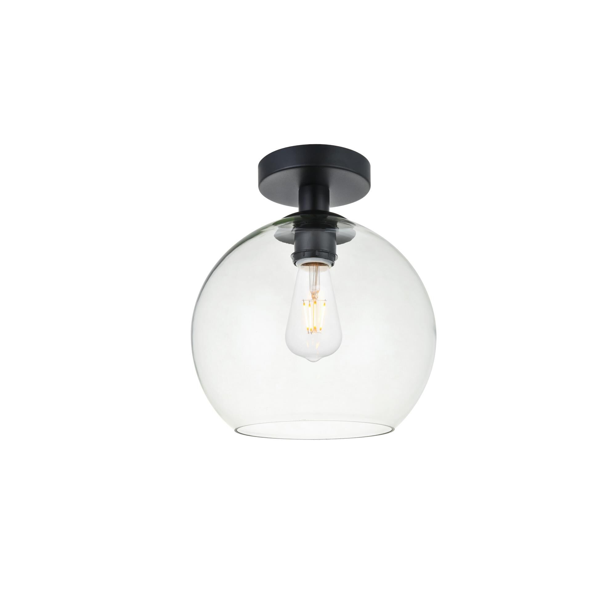 Baxter 10 Inch Semi Flush Mount by Elegant Lighting