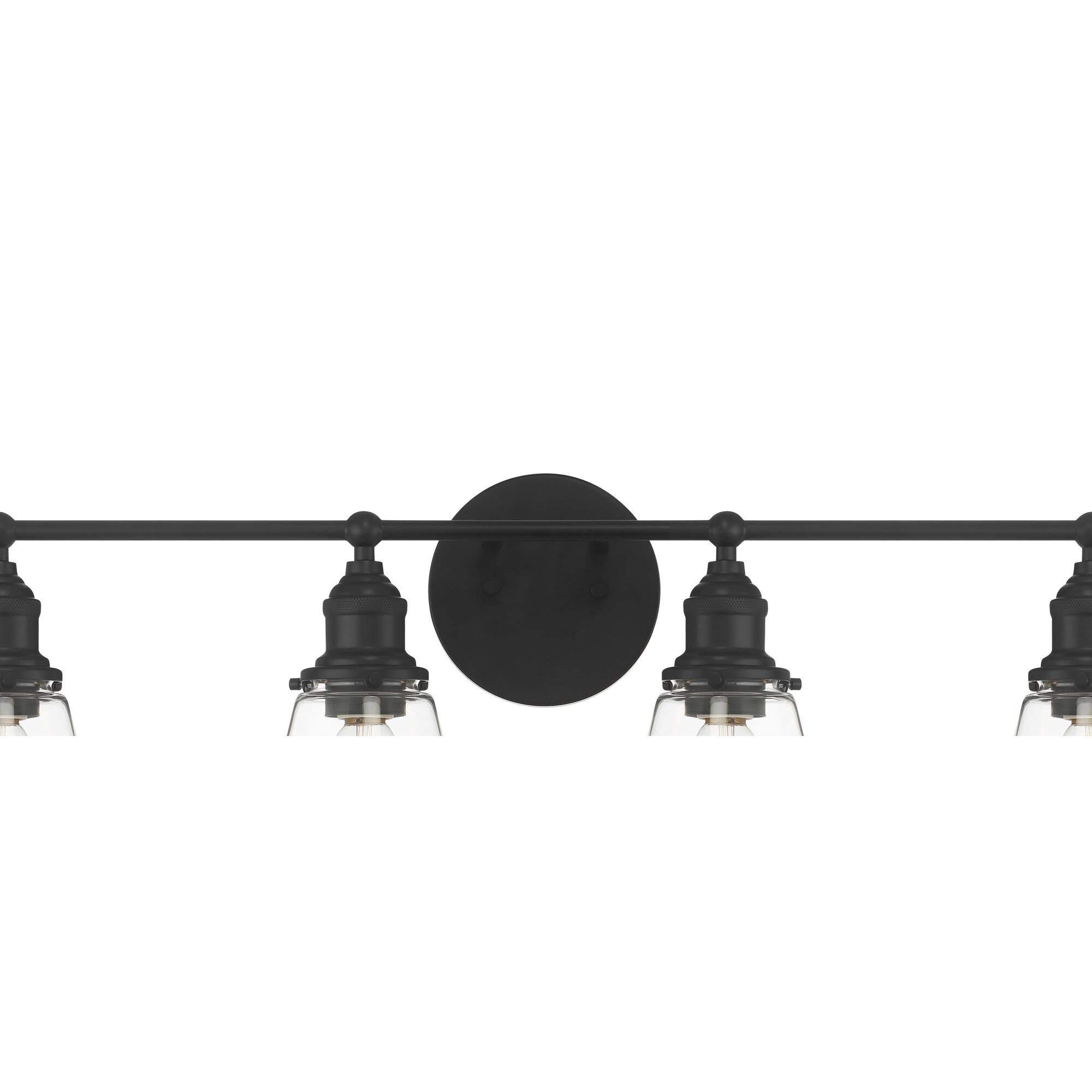 Shown in Coal finish and Clear glass