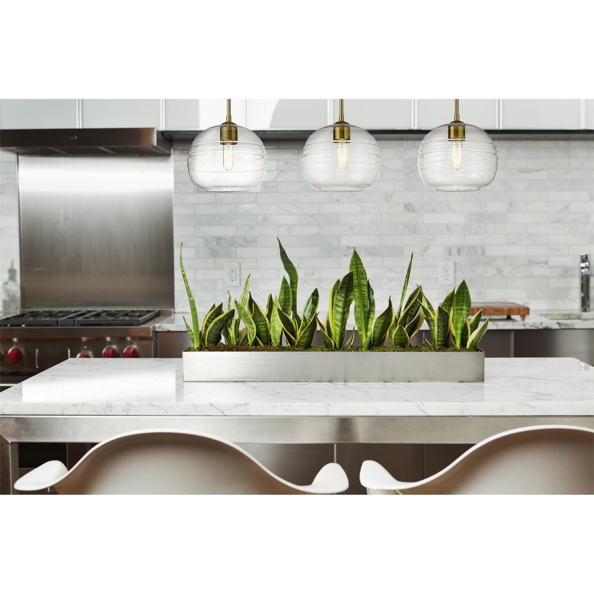 Shown in Olde Brass finish and Glass shade
