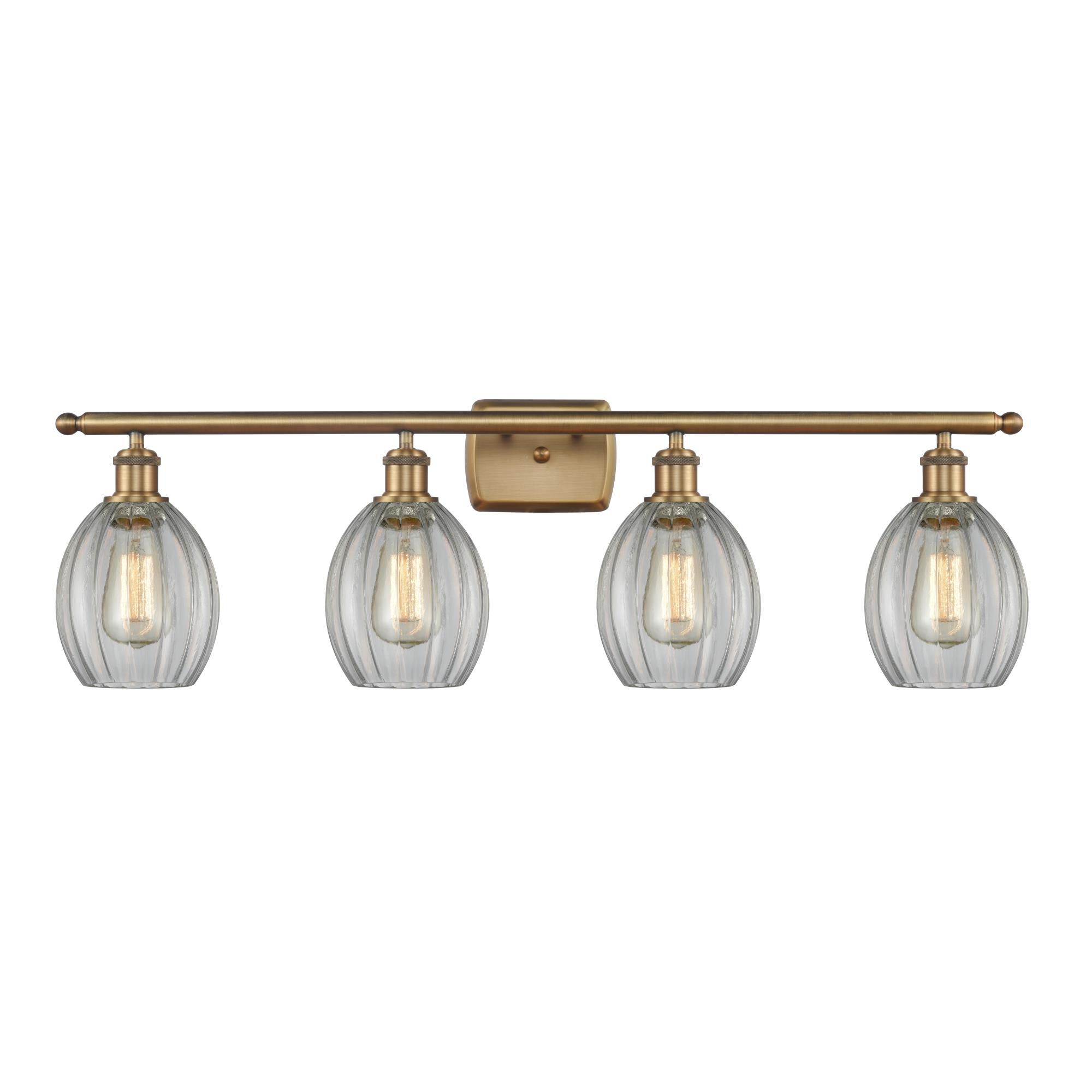 Shown in Brushed Brass finish and Sphere glass and Glass shade