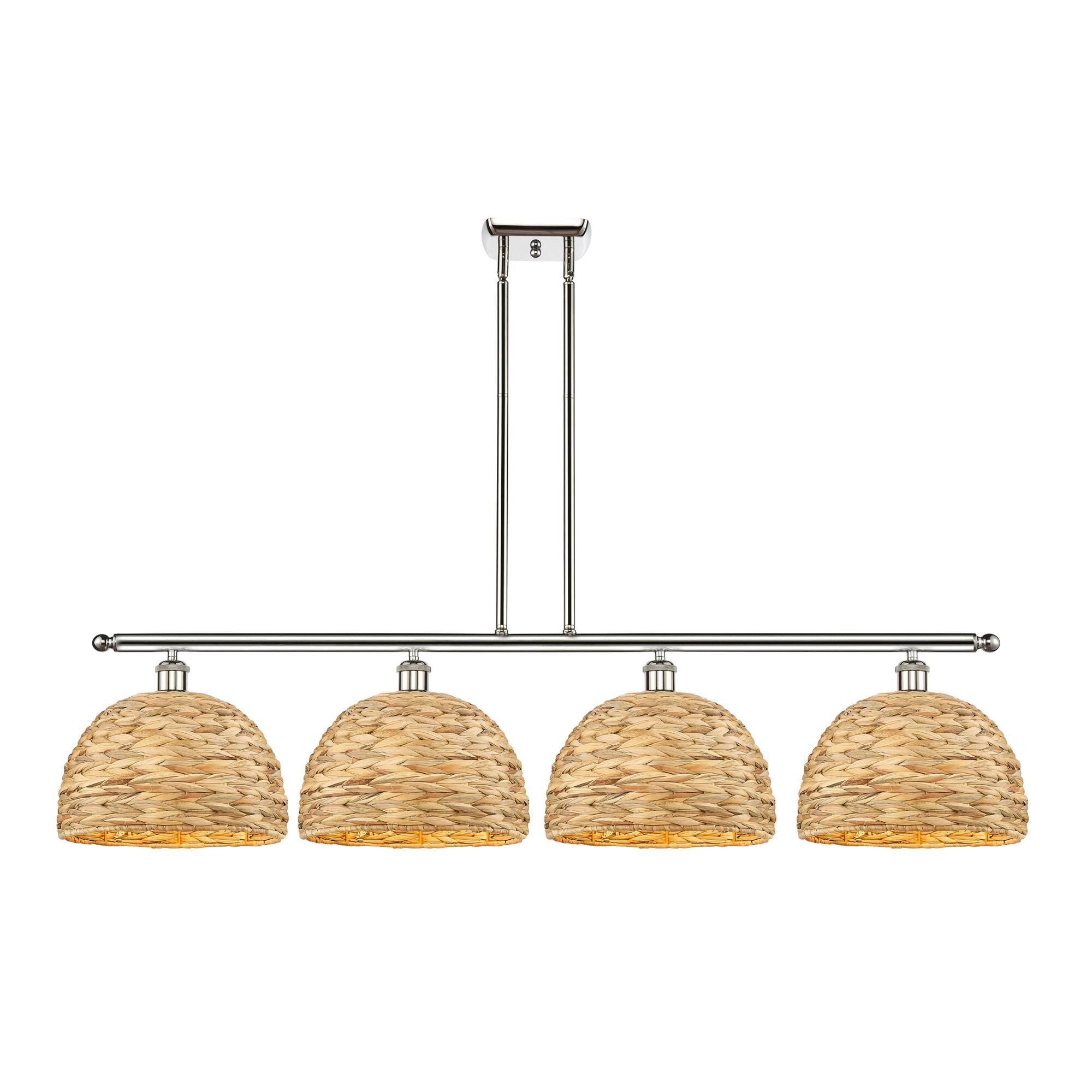Shown in Polished Nickel finish and Natural shade