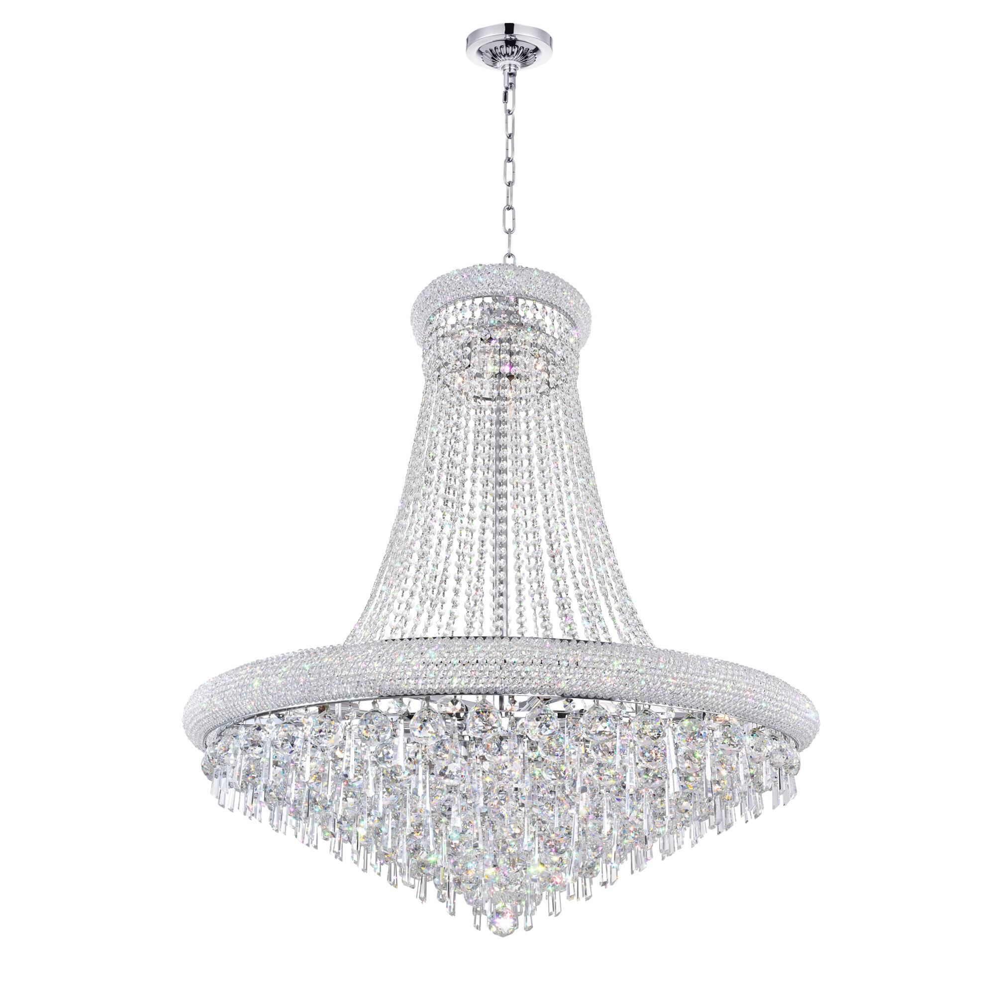 Kingdom 30 Inch 18 Light Chandelier by CWI Lighting