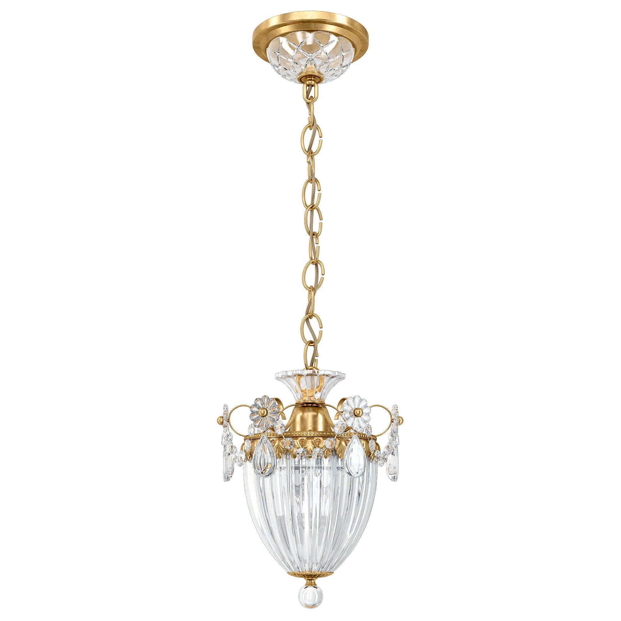 Shown in Heirloom Gold finish and Clear Radiance crystal