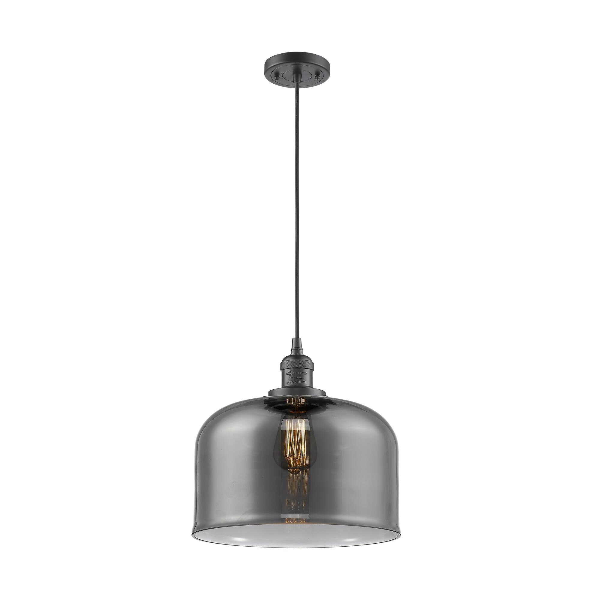 Shown in Oil Rubbed Bronze finish and Plated Smoked glass