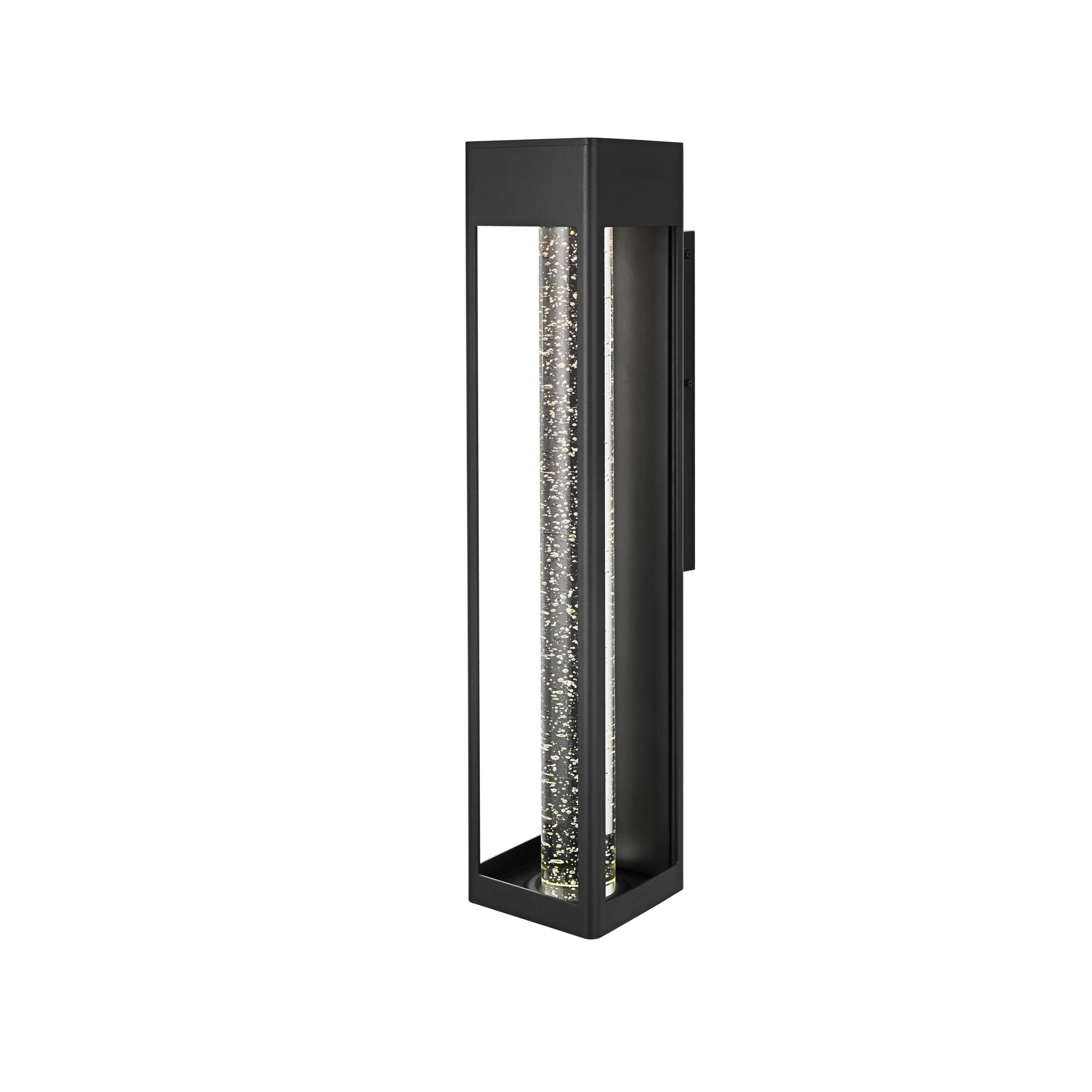 Shown in Black finish and Clear glass