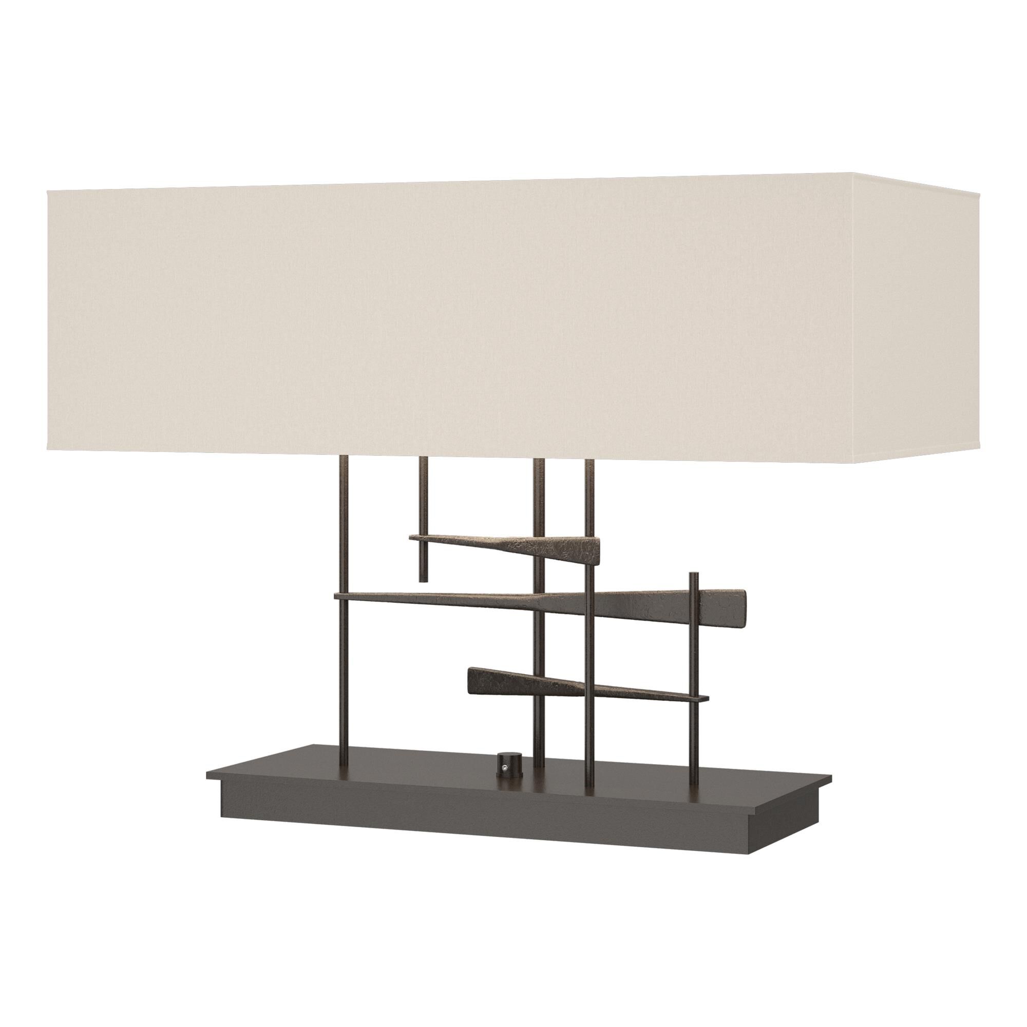 Shown in Oil Rubbed Bronze finish and Flax shade