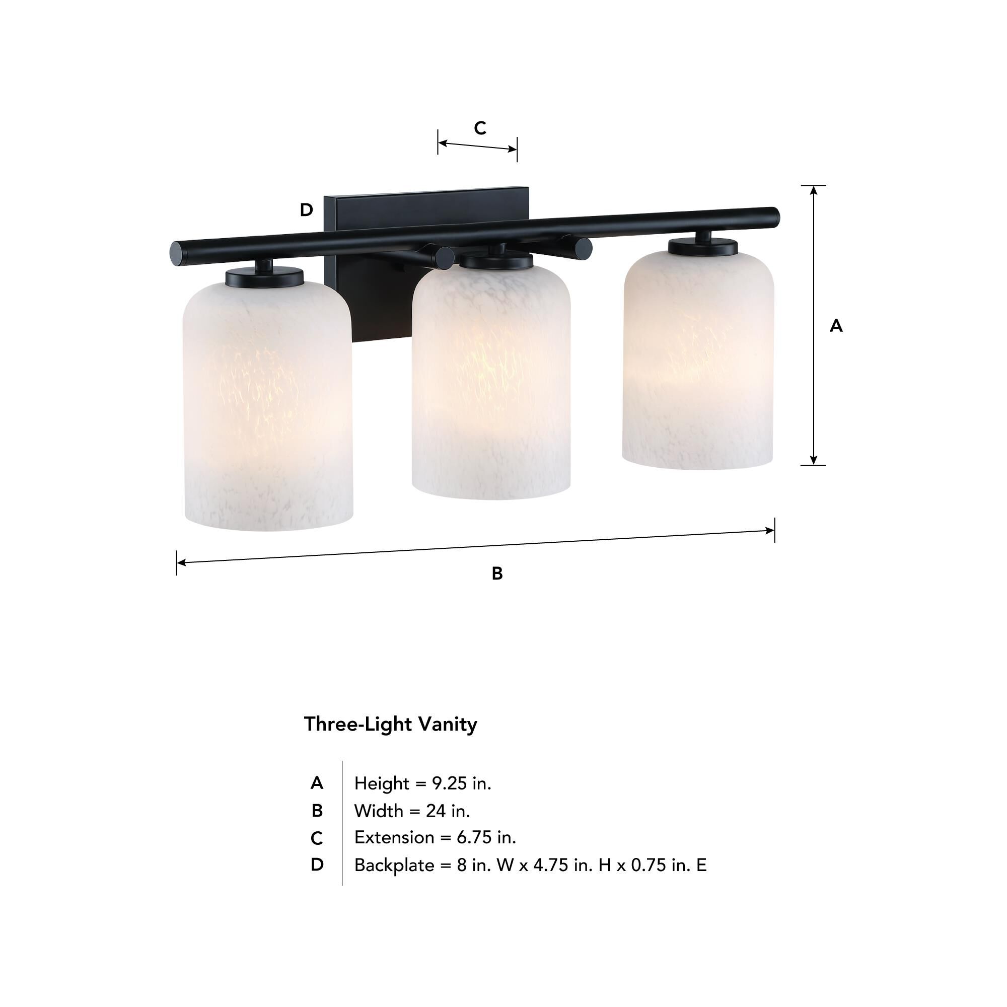 Bluestone Ridge 24 Inch Bath Vanity Light by Designers Fountain