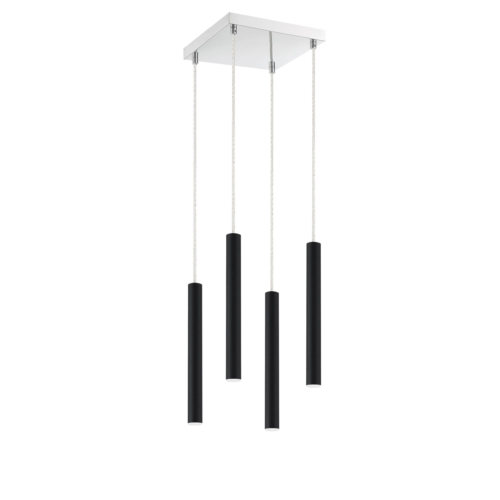Shown in Matte Black finish and Steel glass and Steel shade