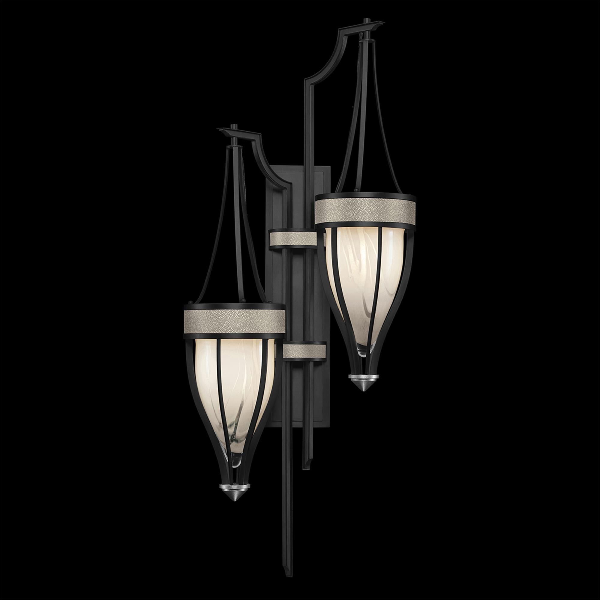 Shown in Black Iron and Nickel  finish and Coco accent