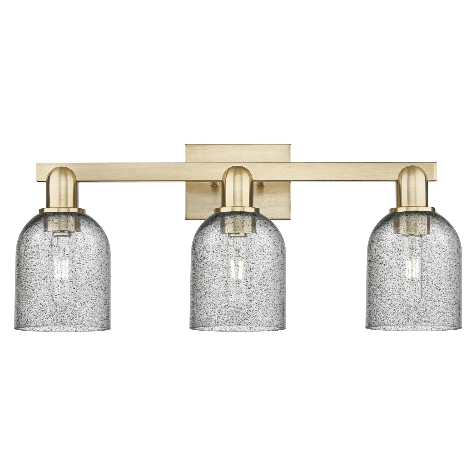 Shown in Champagne Bronze finish and Charcoal glass