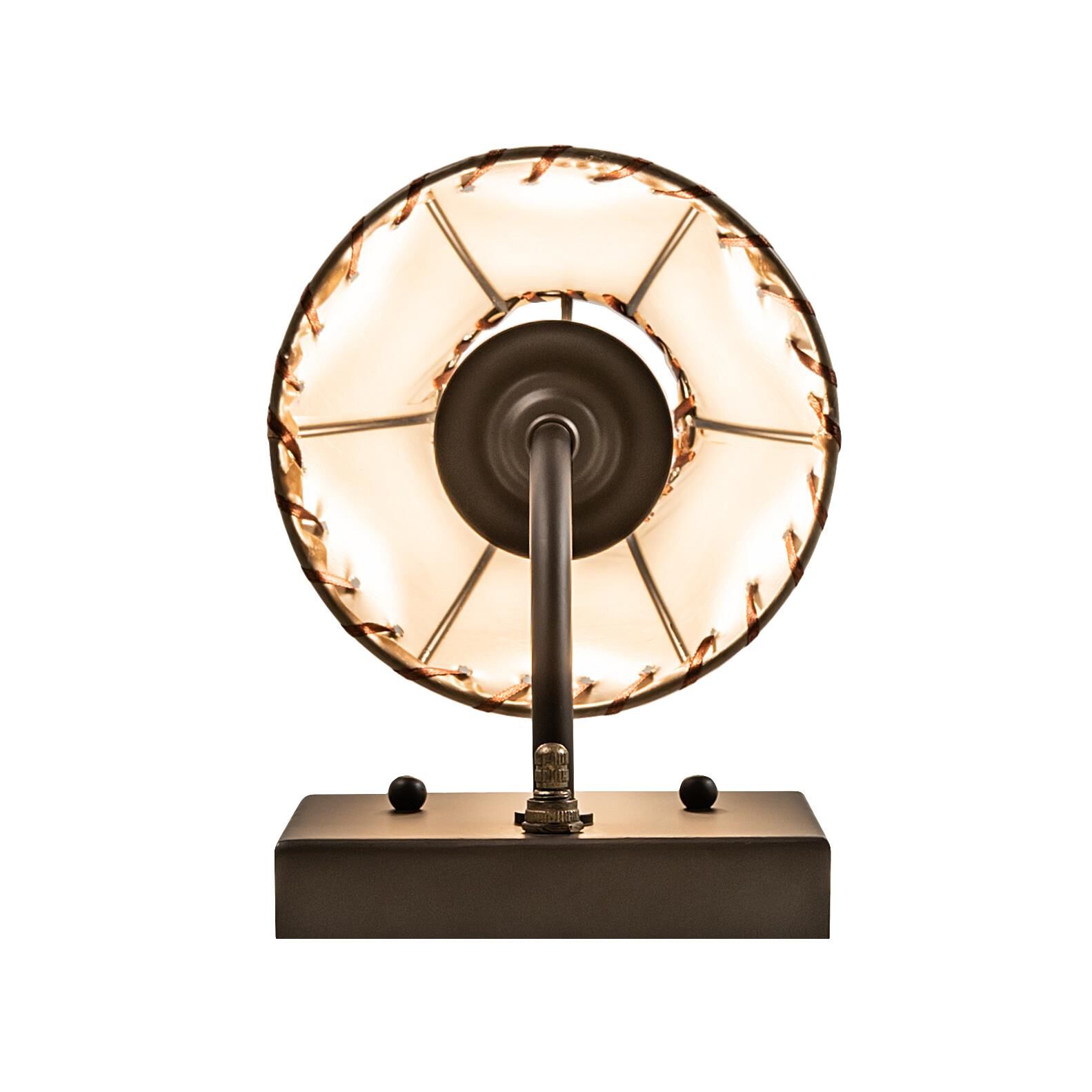 Shown in Oil Rubbed Bronze finish and Beige glass