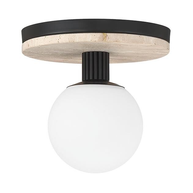 Shown in Matte Black finish and Opal Etched glass