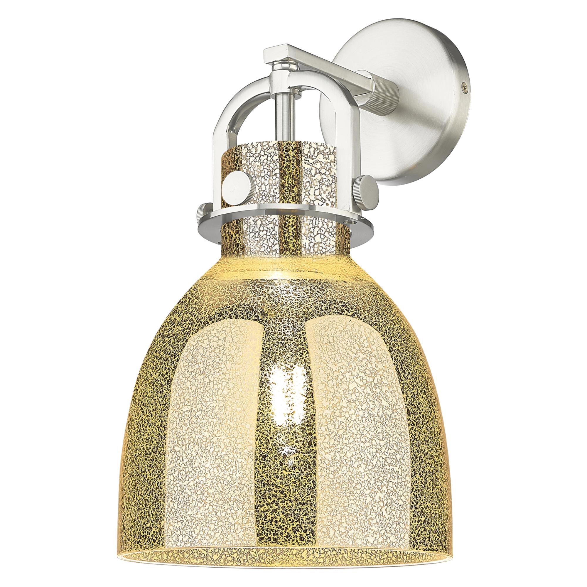 Shown in Satin Nickel finish and Mercury glass