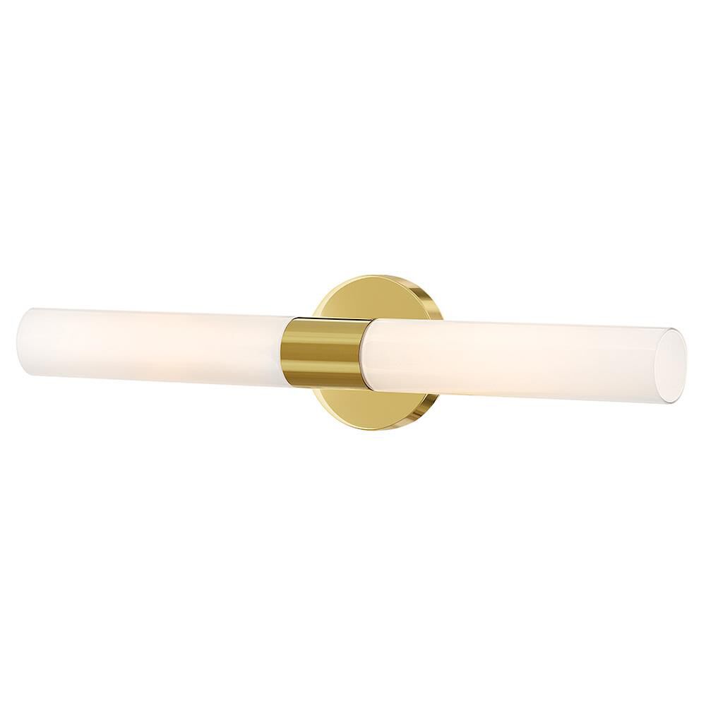 Shown in Bright Brass finish and Cased Opal glass