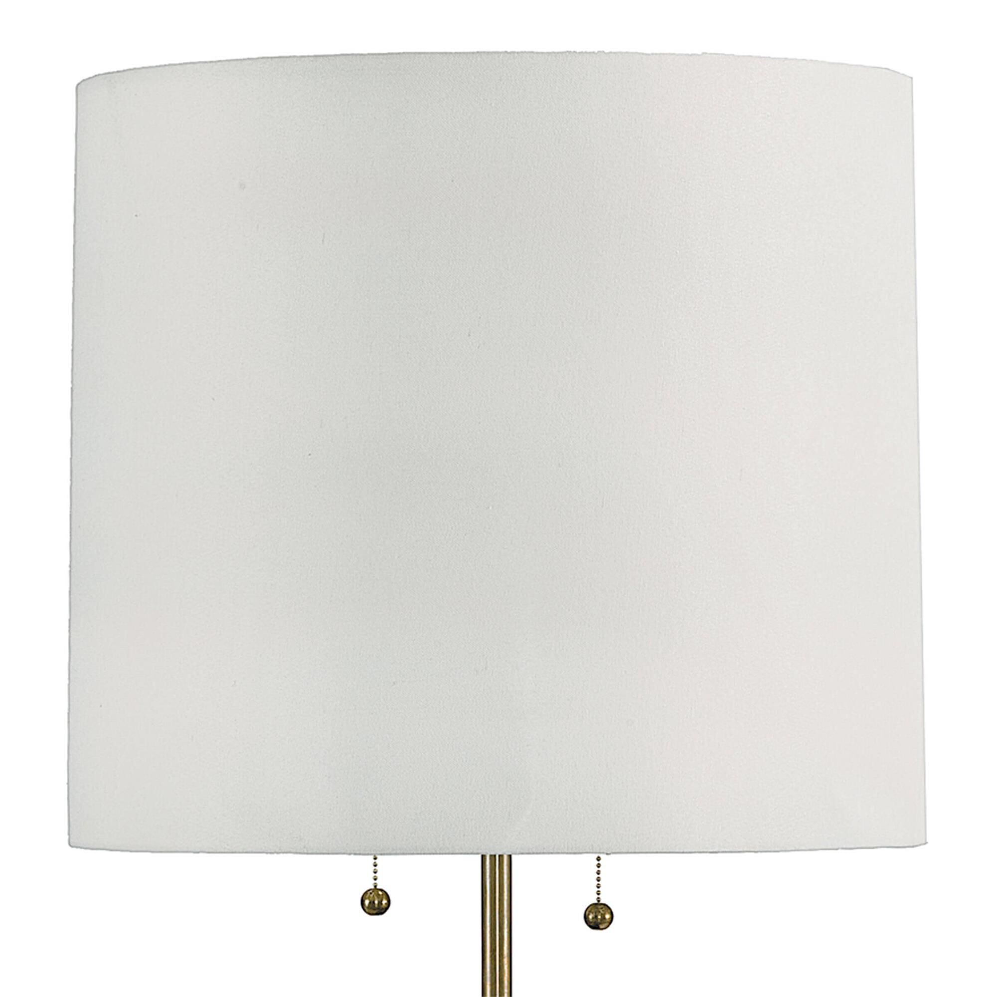 Shown in Ebony finish and Linen shade