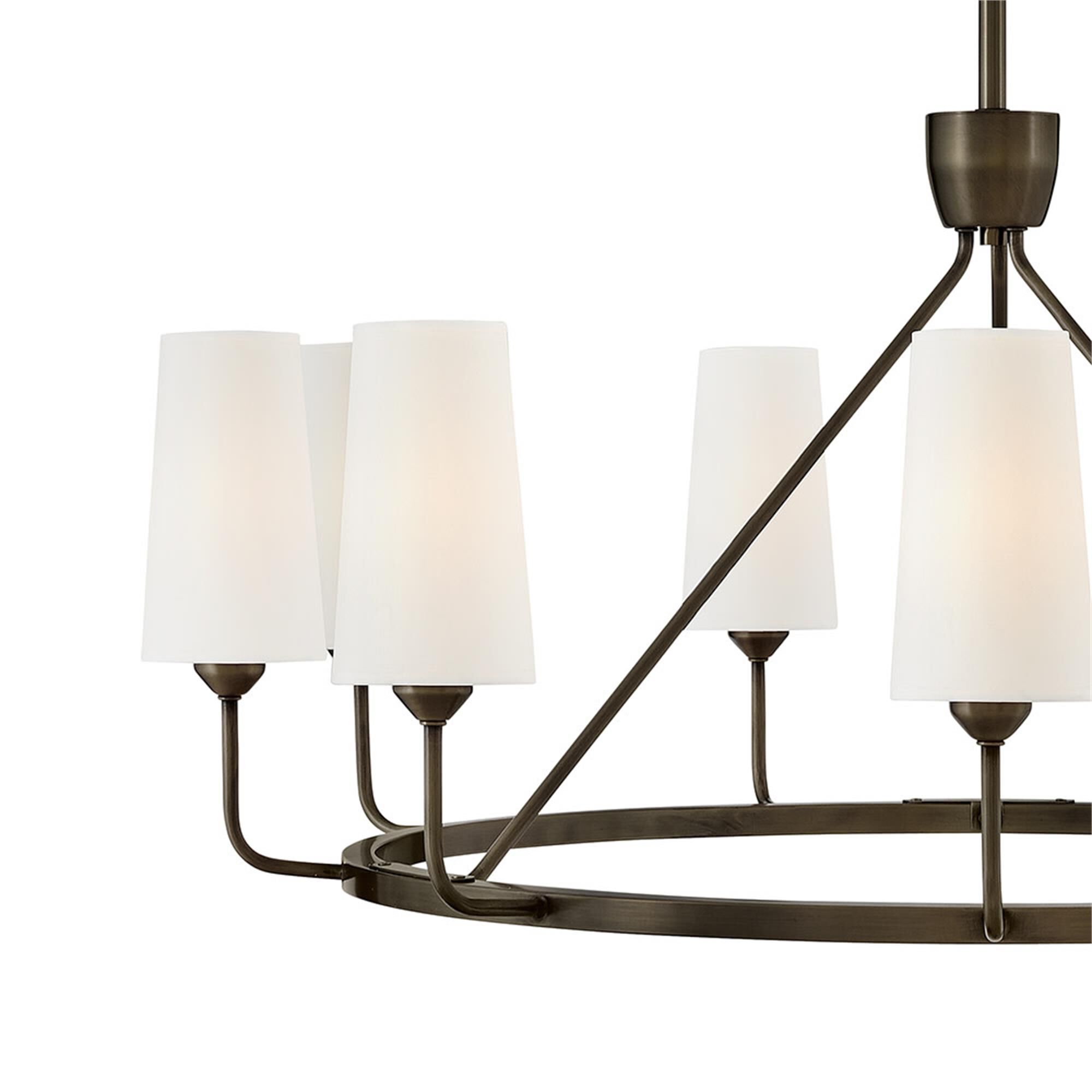 Shown in Black Oxide finish and Natural Paper shade