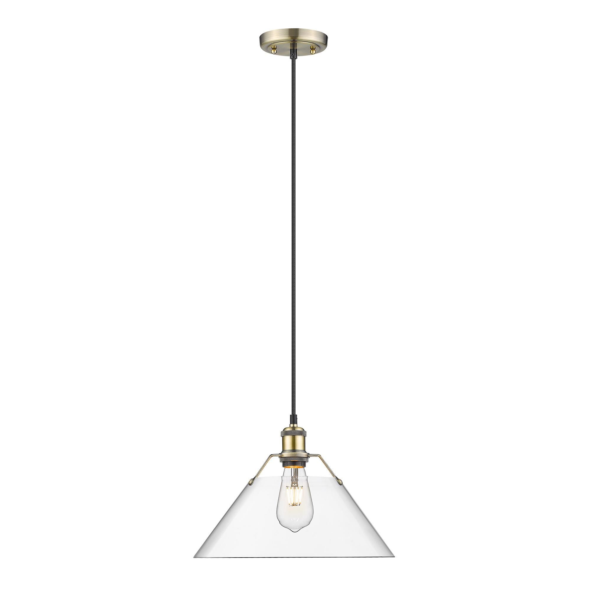 Orwell 14 Inch Large Pendant by Golden Lighting