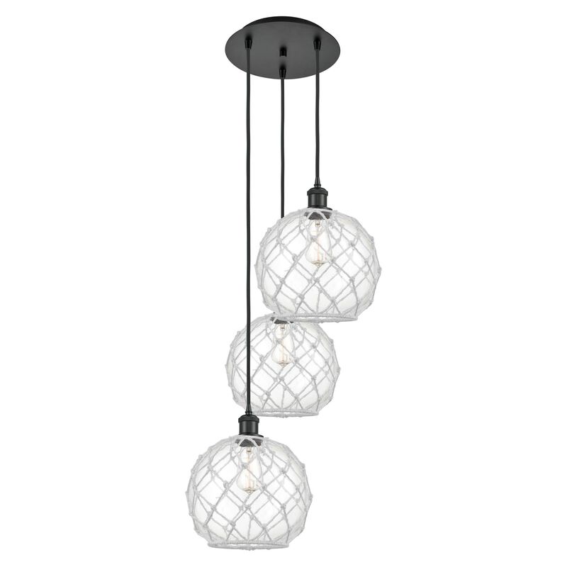 Bruno Marashlian Farmhouse Rope 17 Inch Multi Light Pendant by Innovations Lighting
