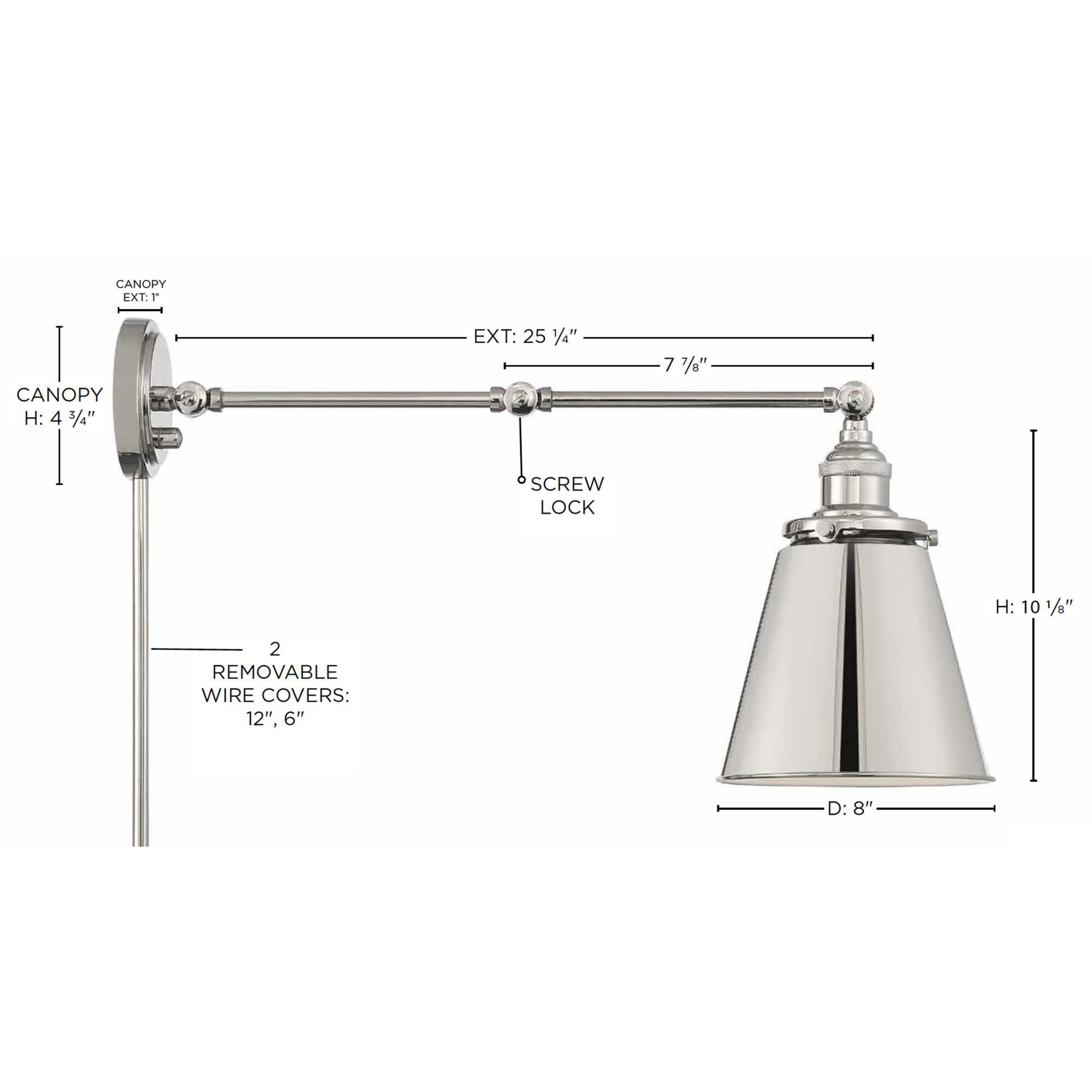 Bayard Wall Swing Lamp by Nuvo Lighting