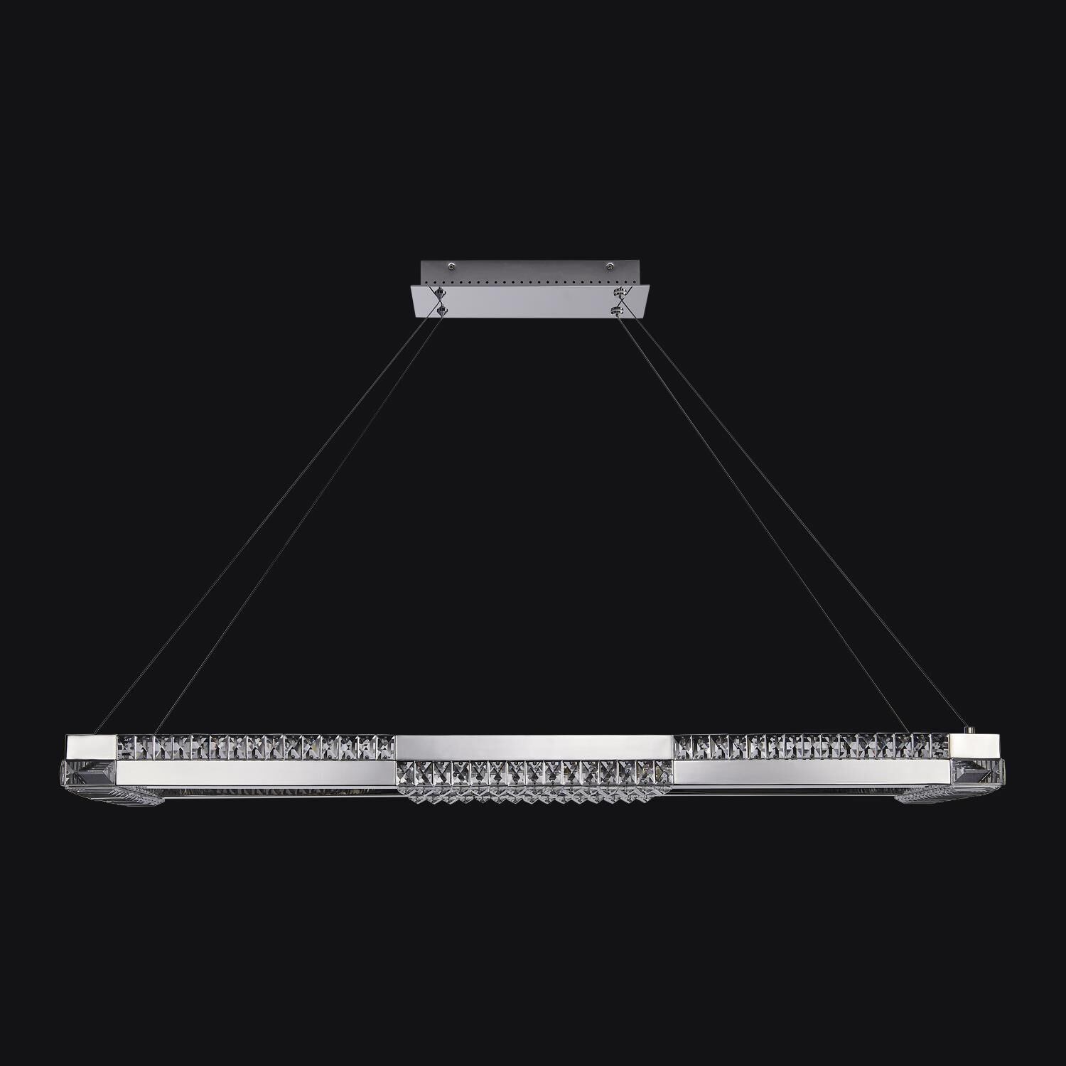 Shown in Polished Chrome finish and Firenze Clear crystal