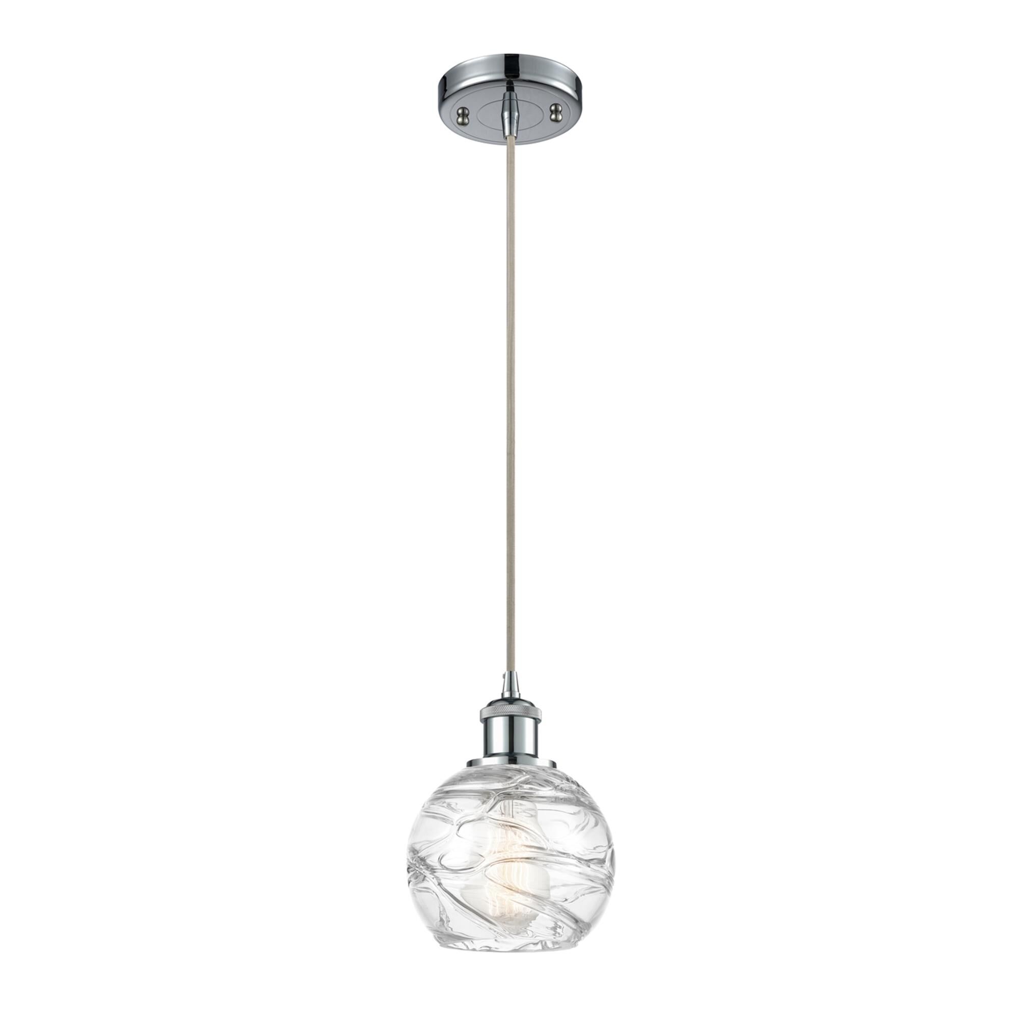 Bruno Marashlian Athens Deco Swirl 6 Inch Mini Pendant by Innovations Lighting
