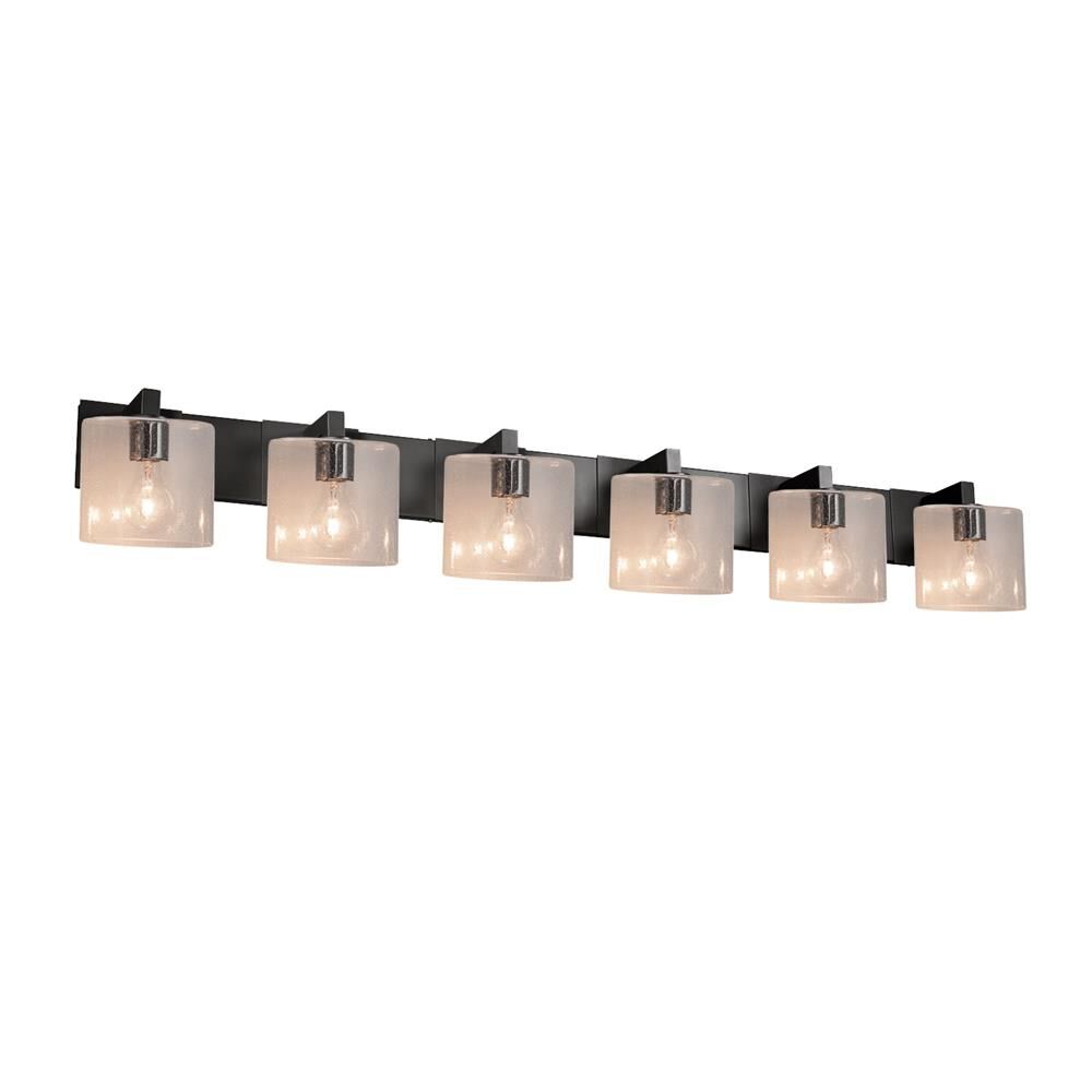 Fusion 55 Inch 6 Light Bath Vanity Light by Justice Design Group