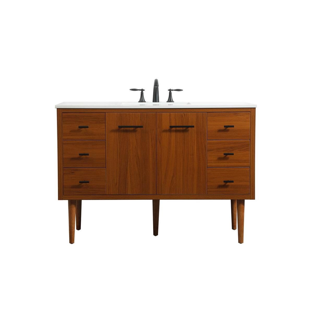 Shown in Teak finish