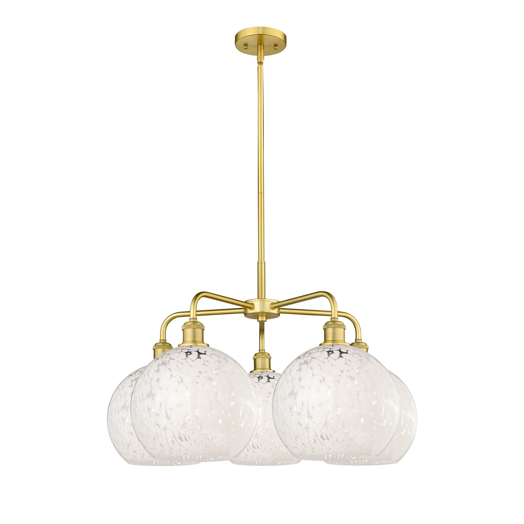 Bruno Marashlian White Mouchette 28 Inch Chandelier by Innovations Lighting