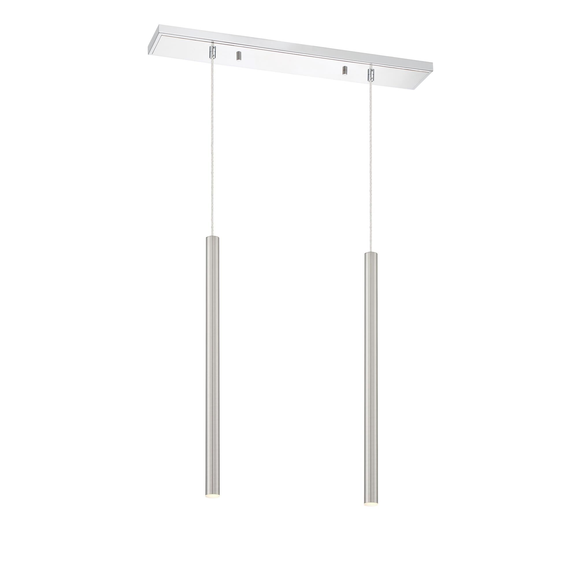 Shown in Chrome finish and Steel glass and Steel shade