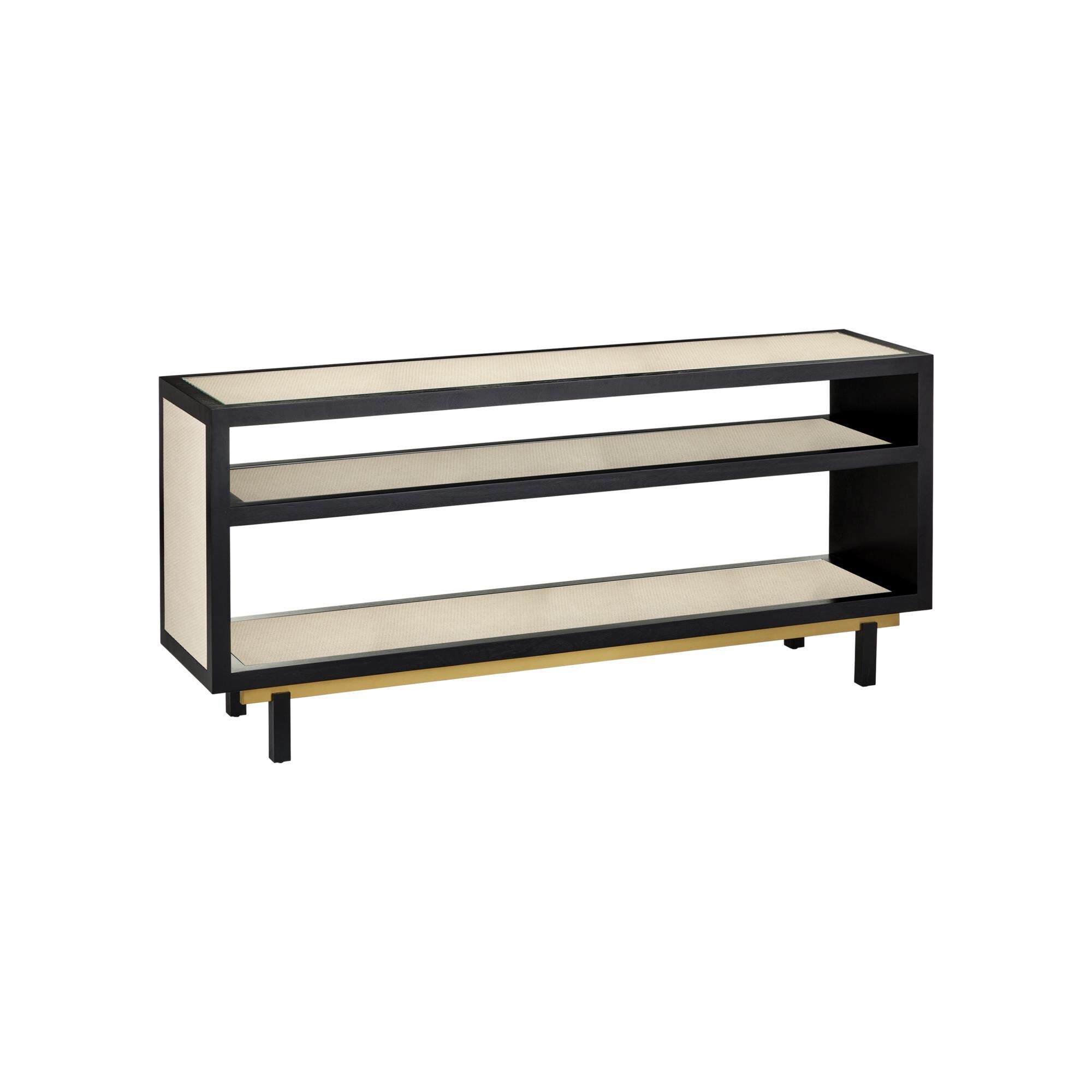 Shown in Ivory, Black, Brushed Brass, Clear finish