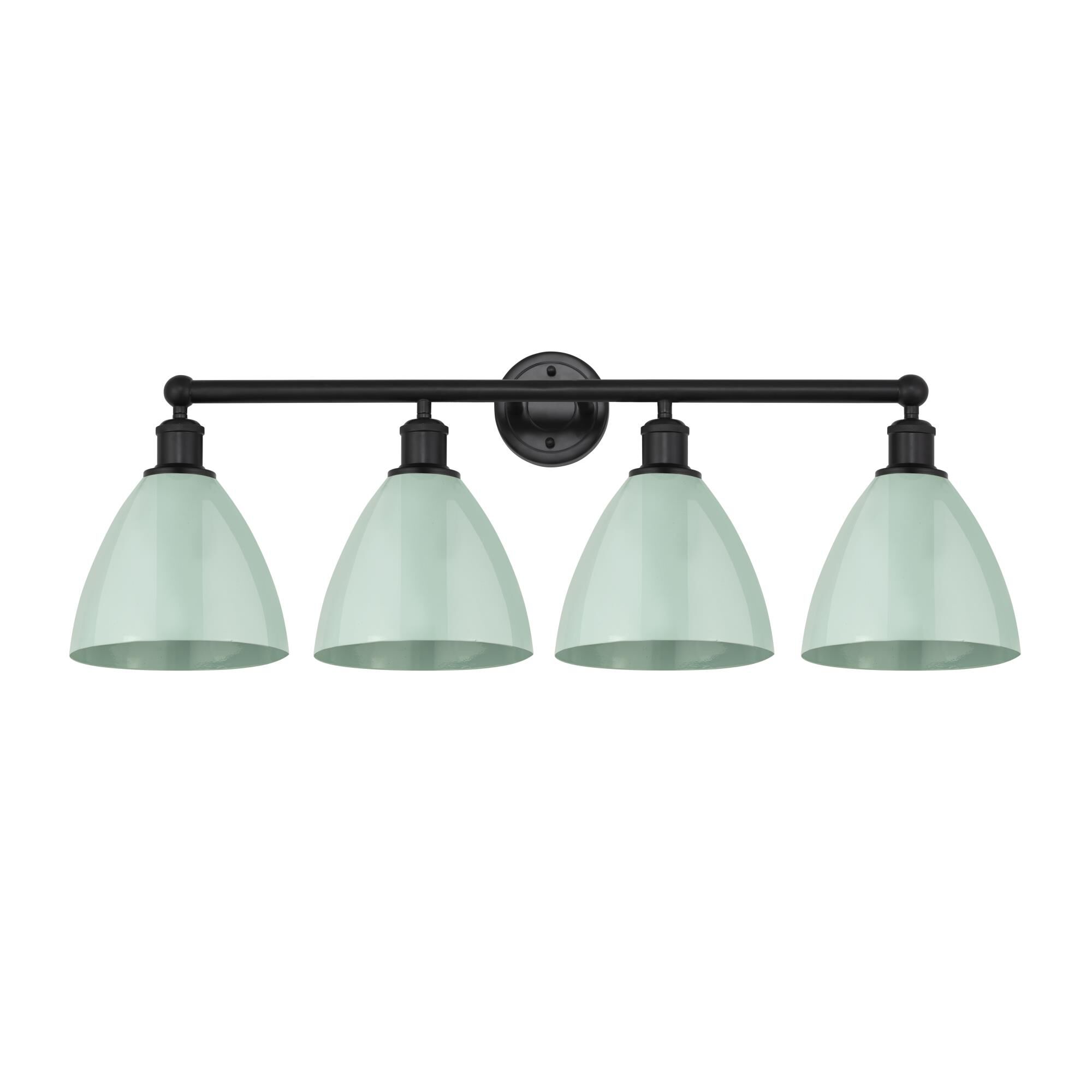 Shown in Matte Black, Seafoam finish and Seafoam Metal shade