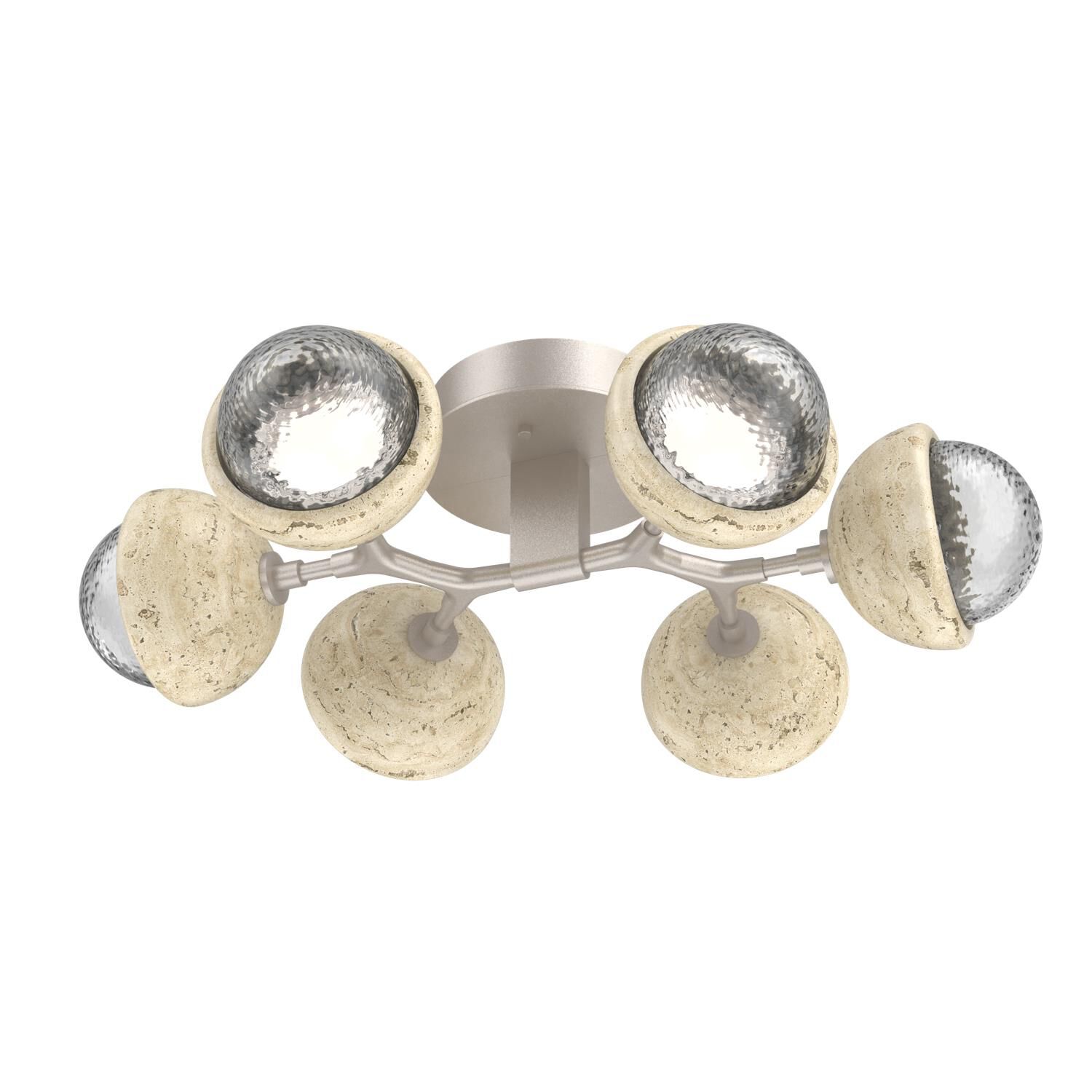 Levi Wilson Cabochon 27 Inch Flush Mount by Hammerton Studio