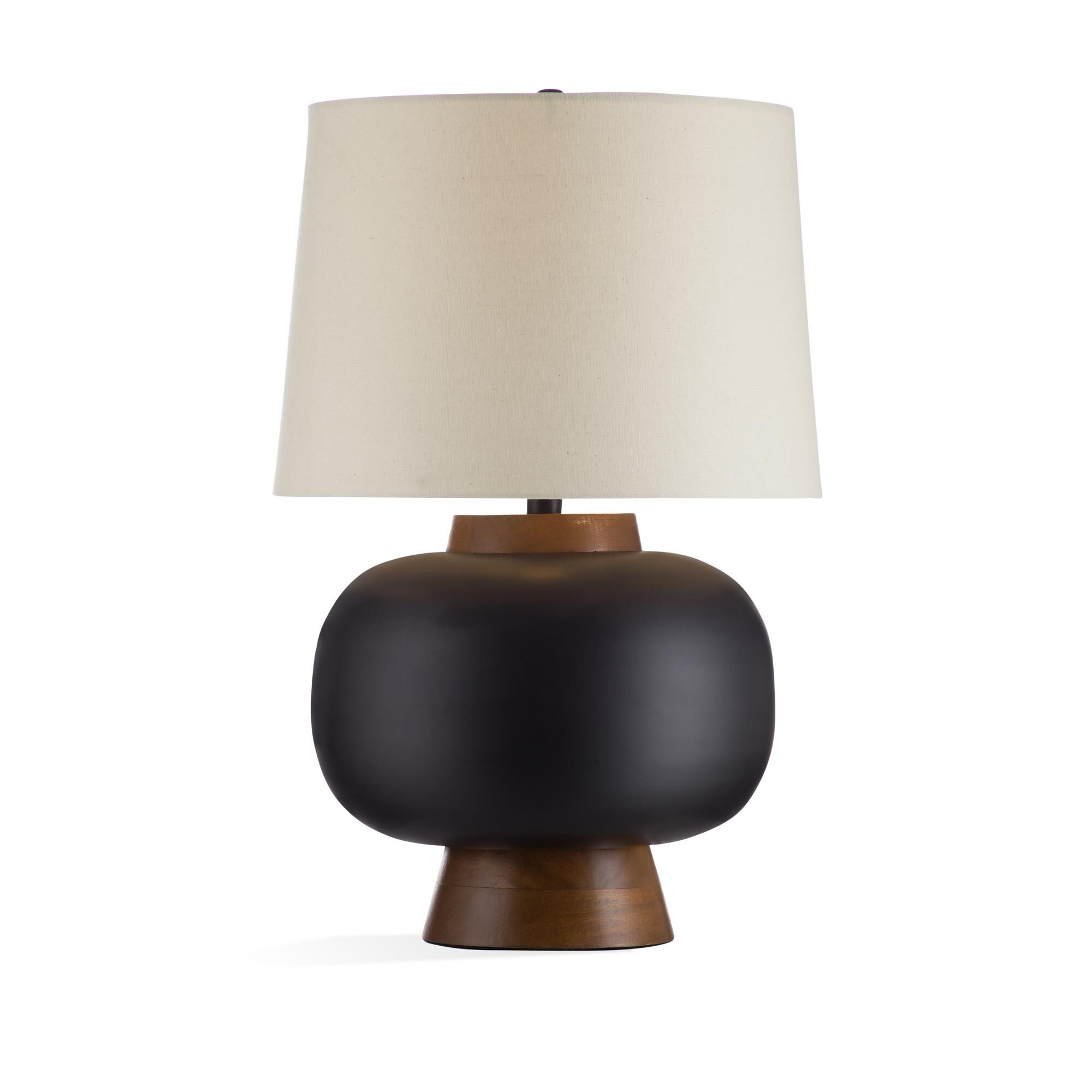 Shown in Black and Brown finish and Beige shade