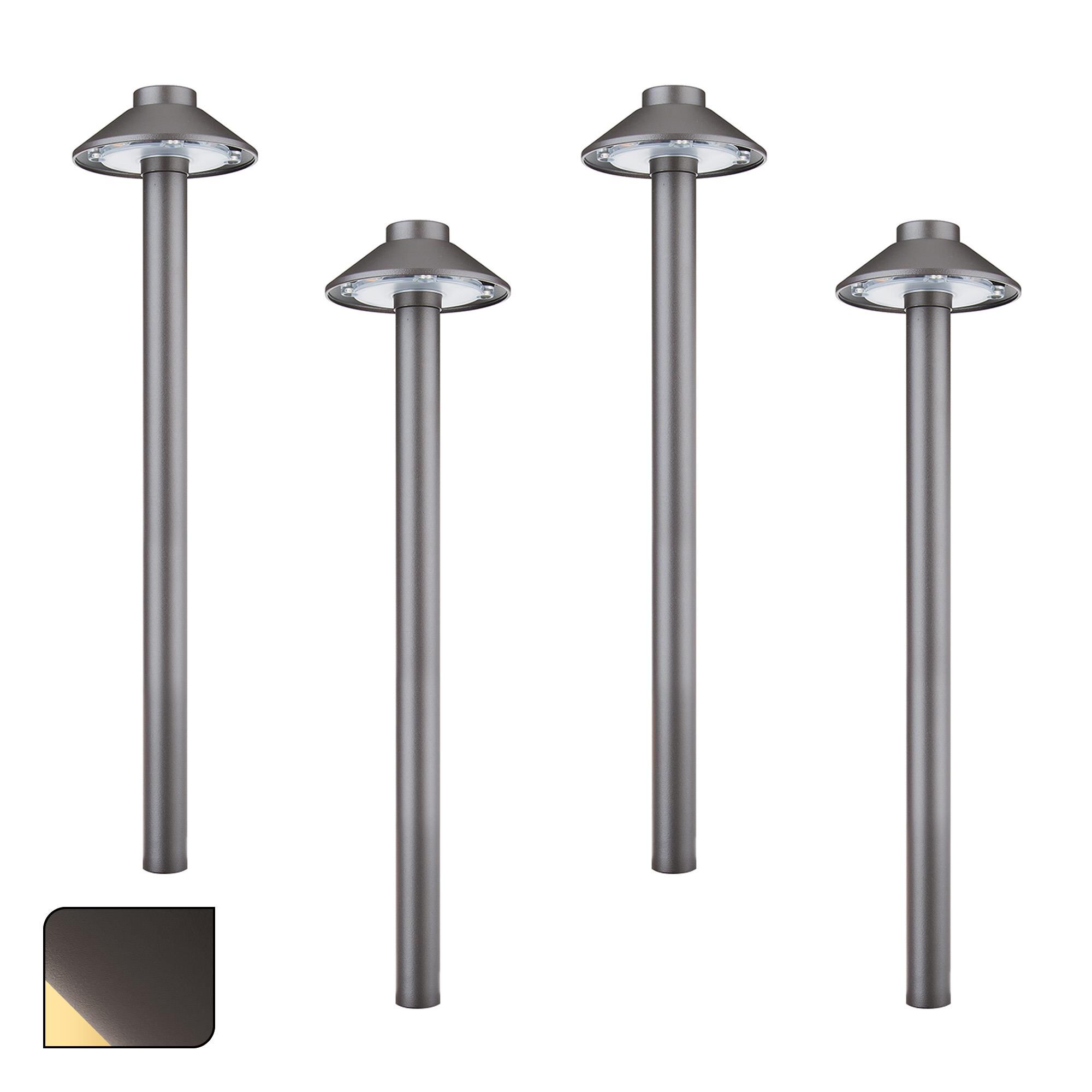 Interpath 15 Inch Decorative Pathway Light Pack of 4 by WAC Lighting