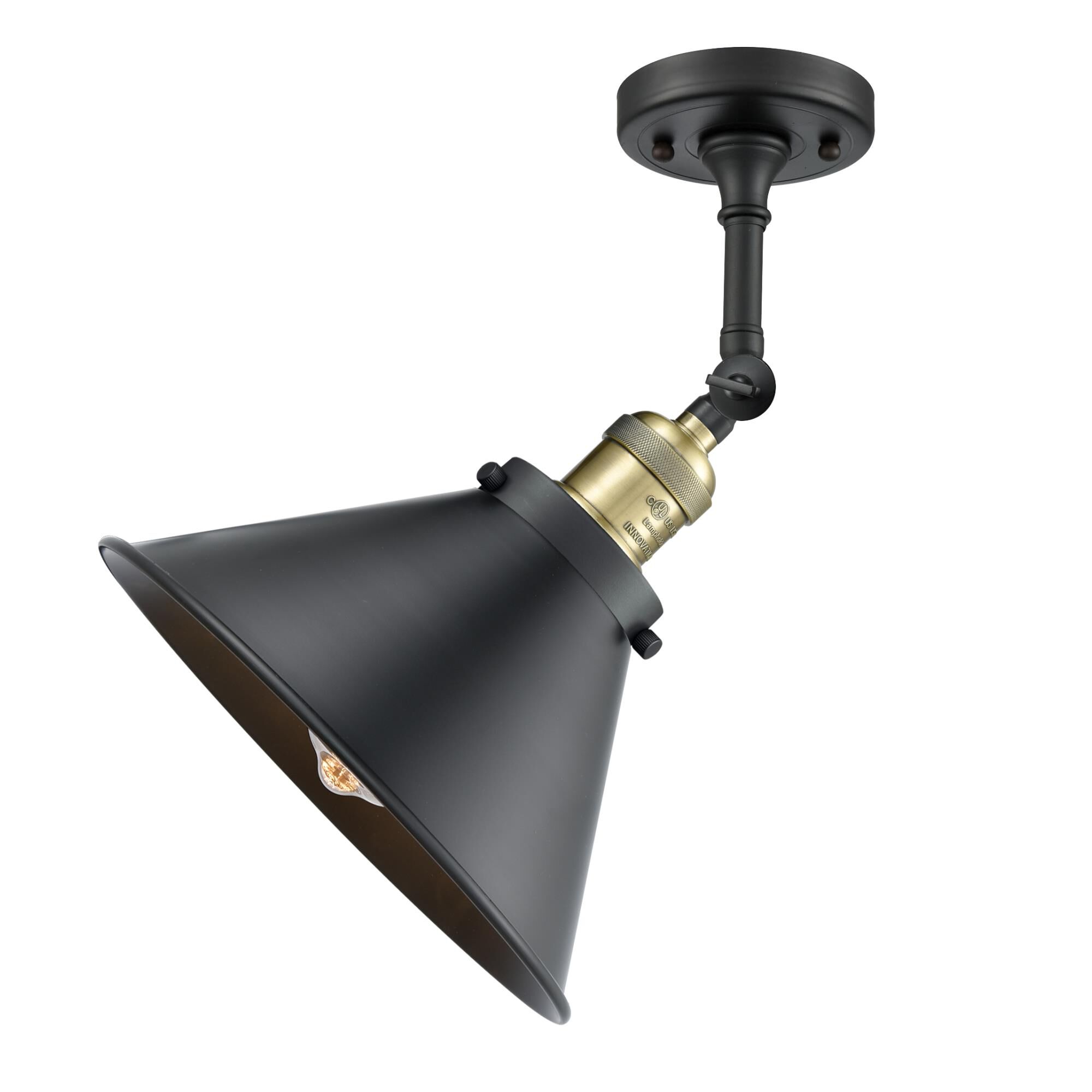 Bruno Marashlian Briarcliff 10 Inch 1 Light Semi Flush Mount by Innovations Lighting