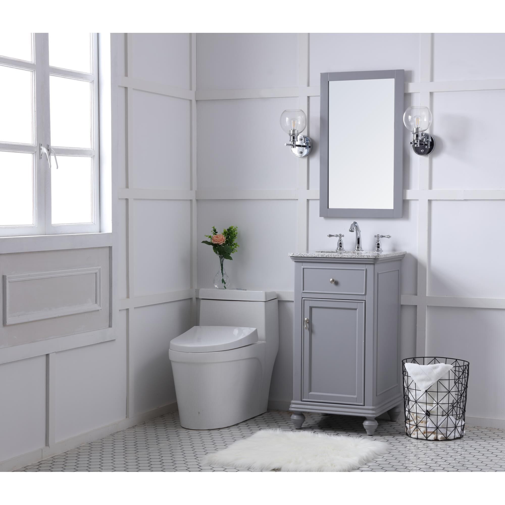 Shown in Light Grey finish