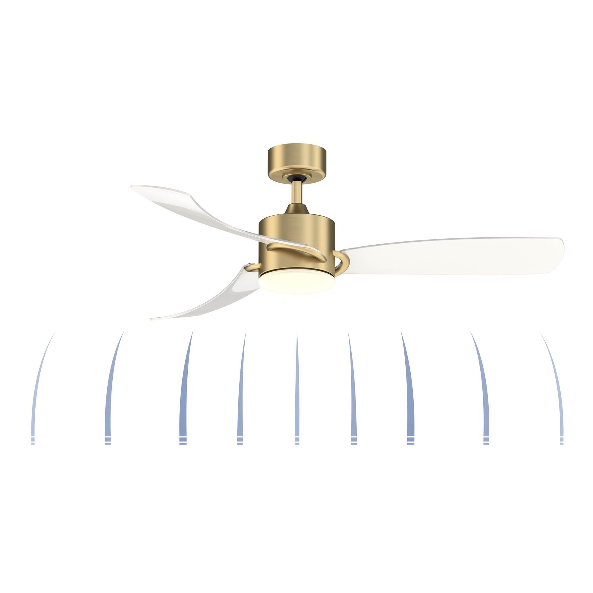 Shown in Brushed Satin Brass finish and Opal Frosted glass