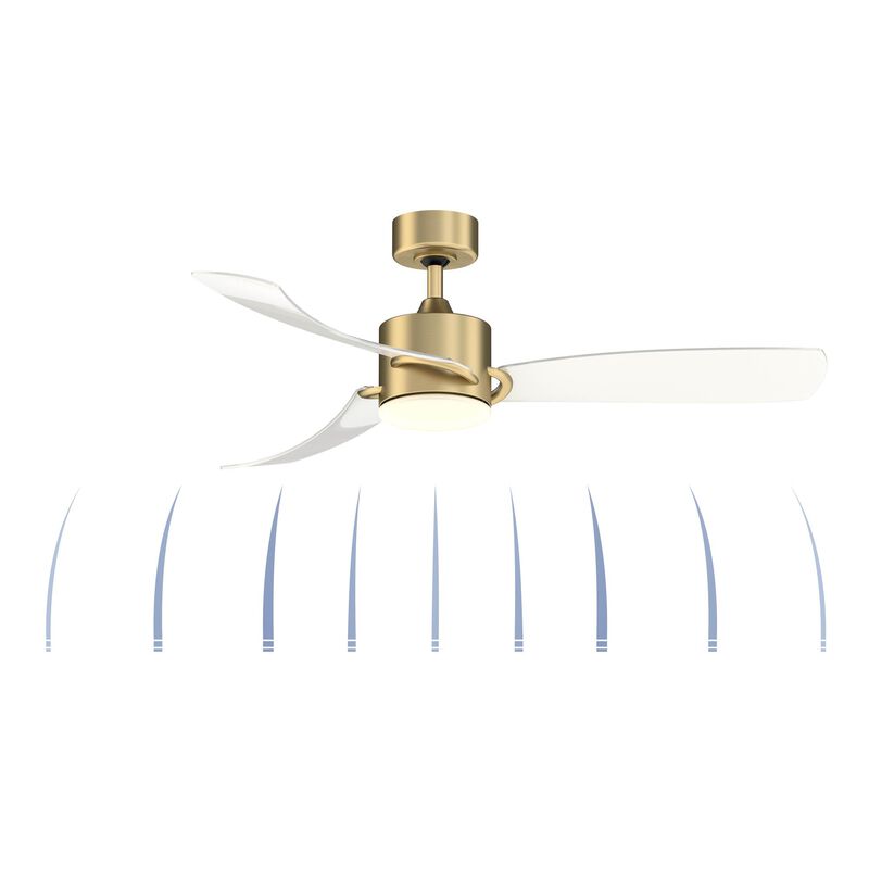 Sculptaire 52 Inch Ceiling Fan with Light Kit by Fanimation