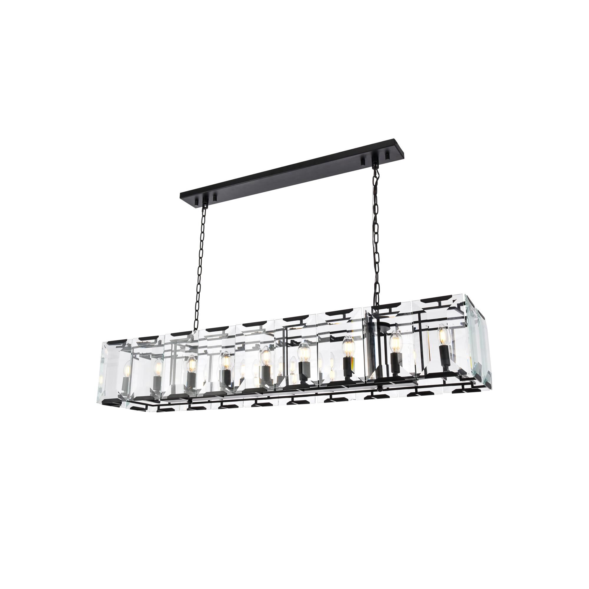 Urban Classic Monaco 60 Inch 18 Light Linear Suspension Light by Elegant Lighting