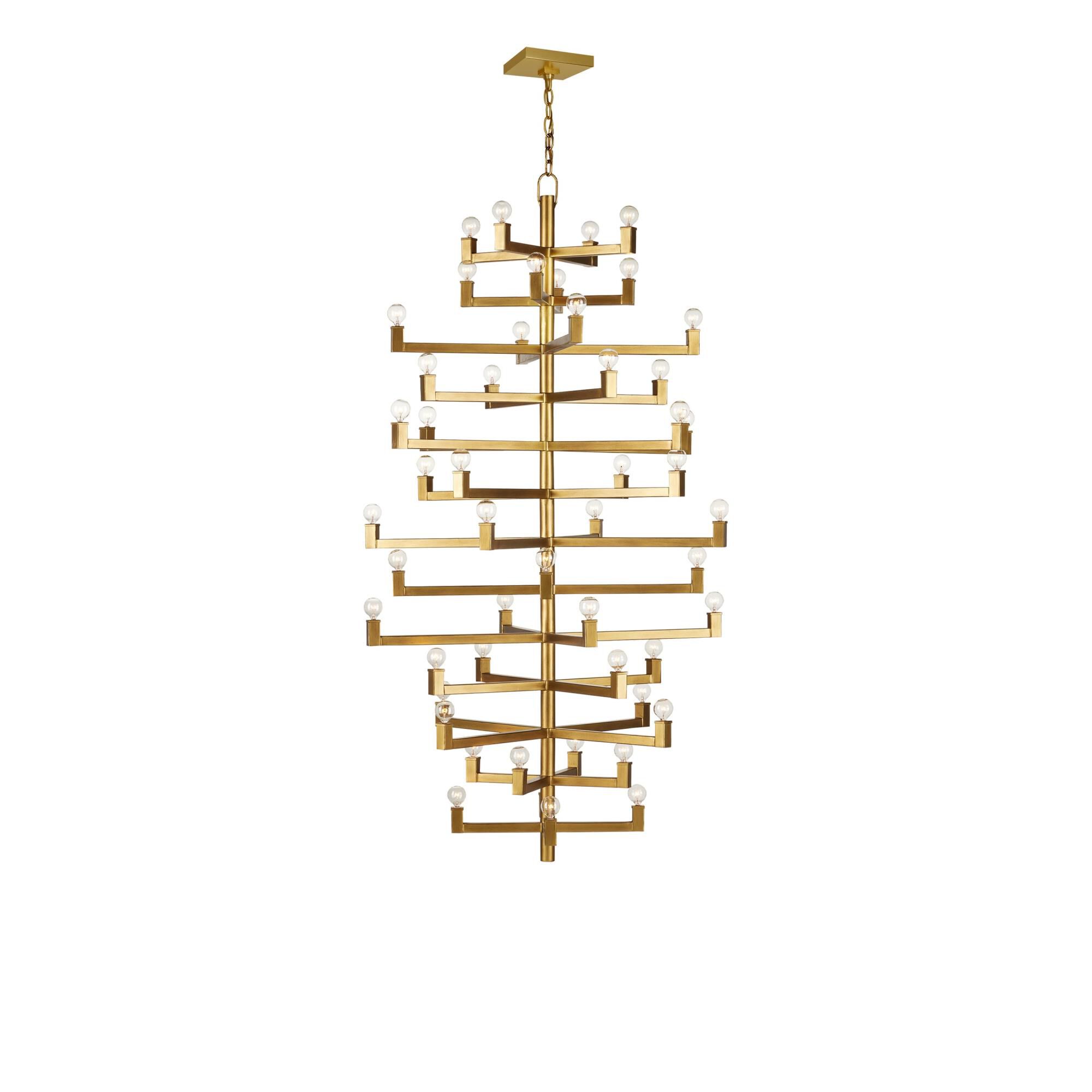 Andre 39 Inch 52 Light Chandelier by Currey and Company