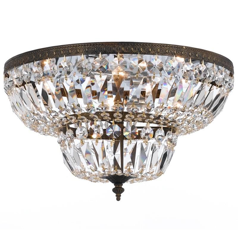 Ceiling Mount 24 Inch 6 Light Flush Mount by Crystorama