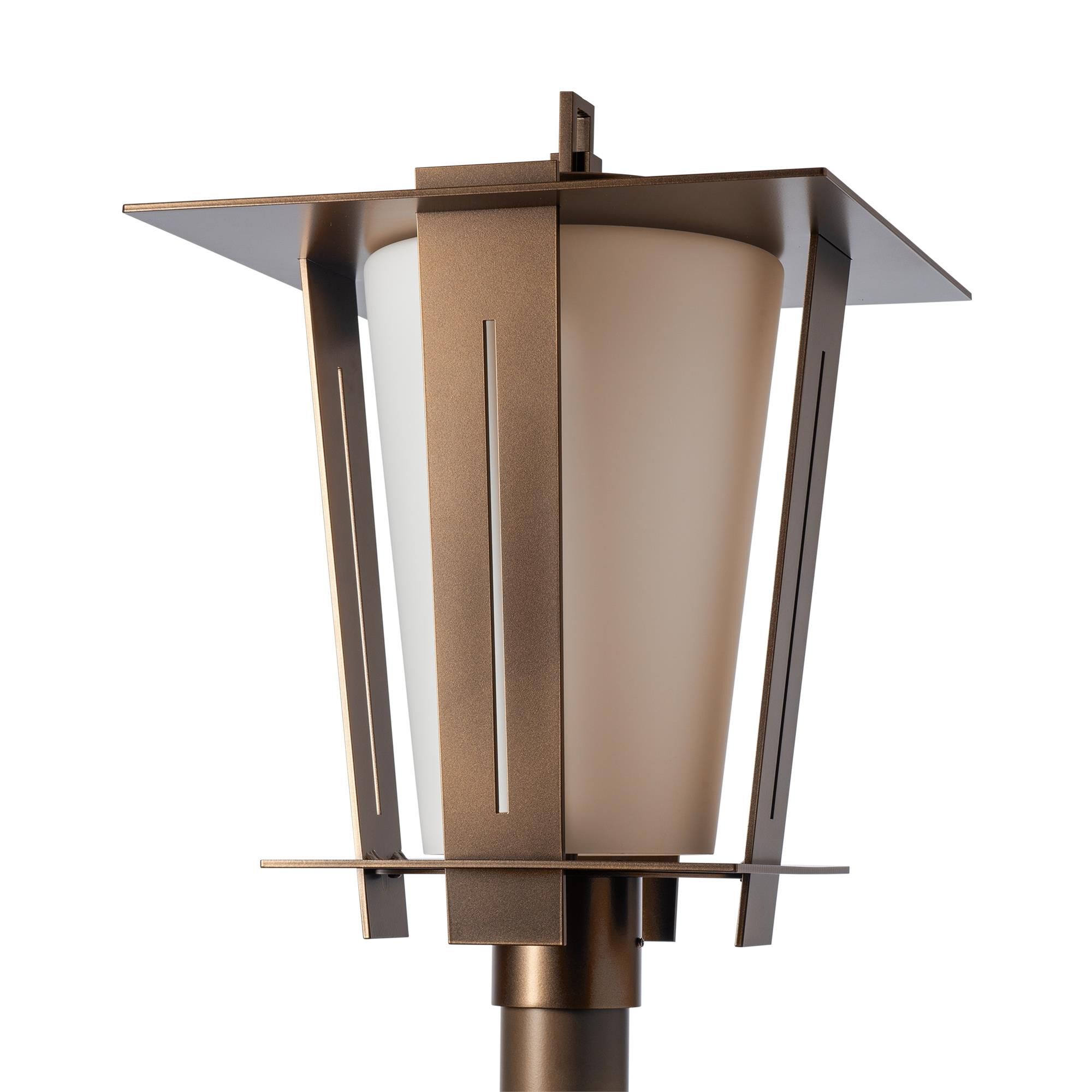 Shown in Coastal Bronze finish and Opal glass