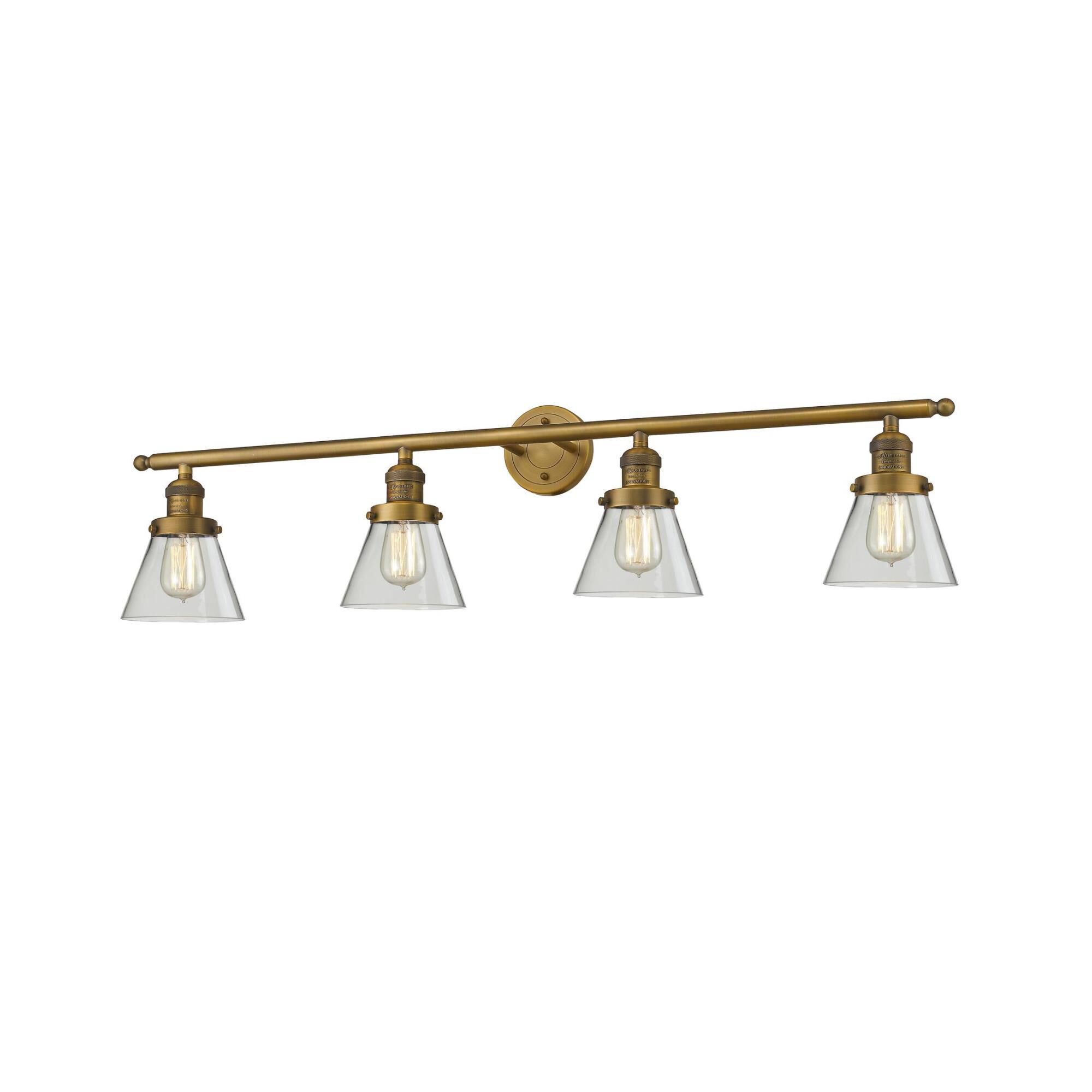 Bruno Marashlian Small Cone 42 Inch 4 Light Bath Vanity Light by Innovations Lighting